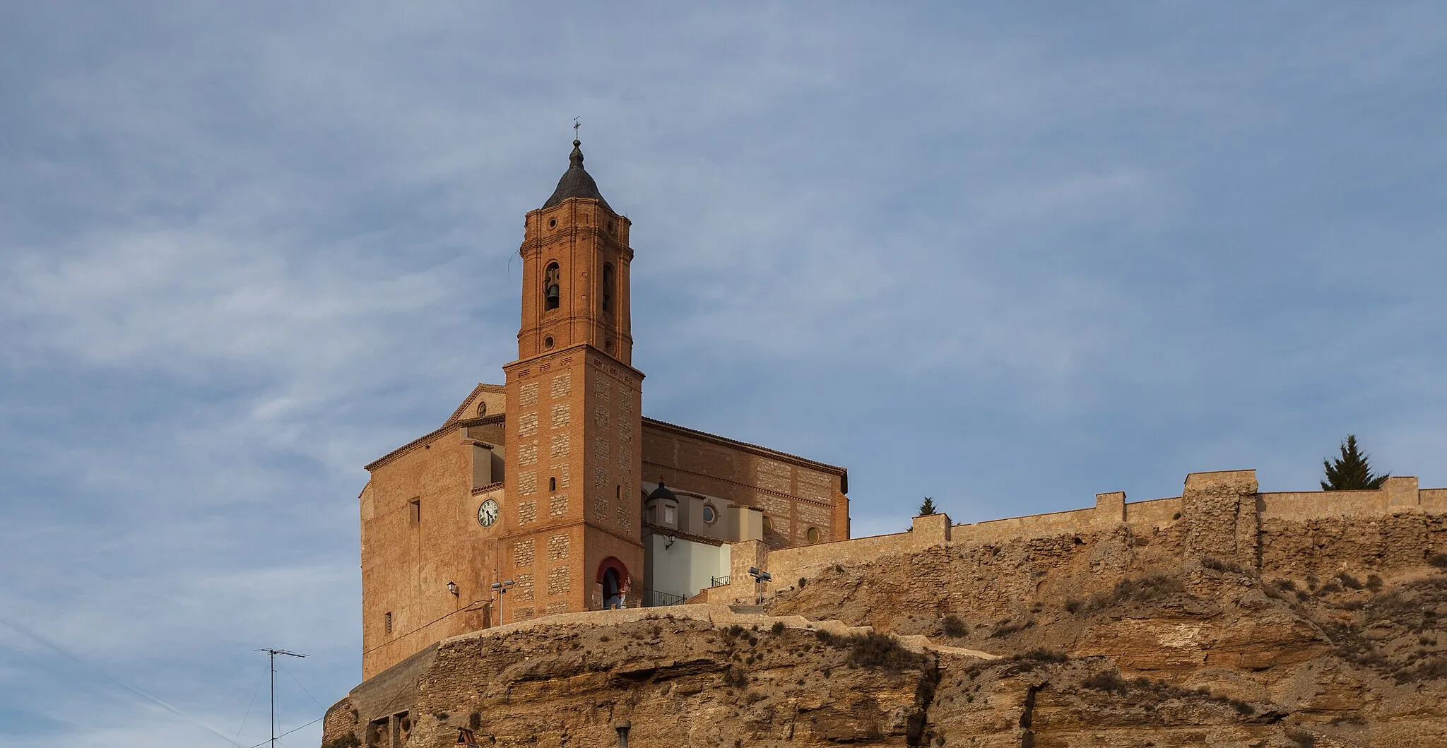 Photo showing: St Michael church, Paracuellos de Jiloca, Zaragoza, Spain