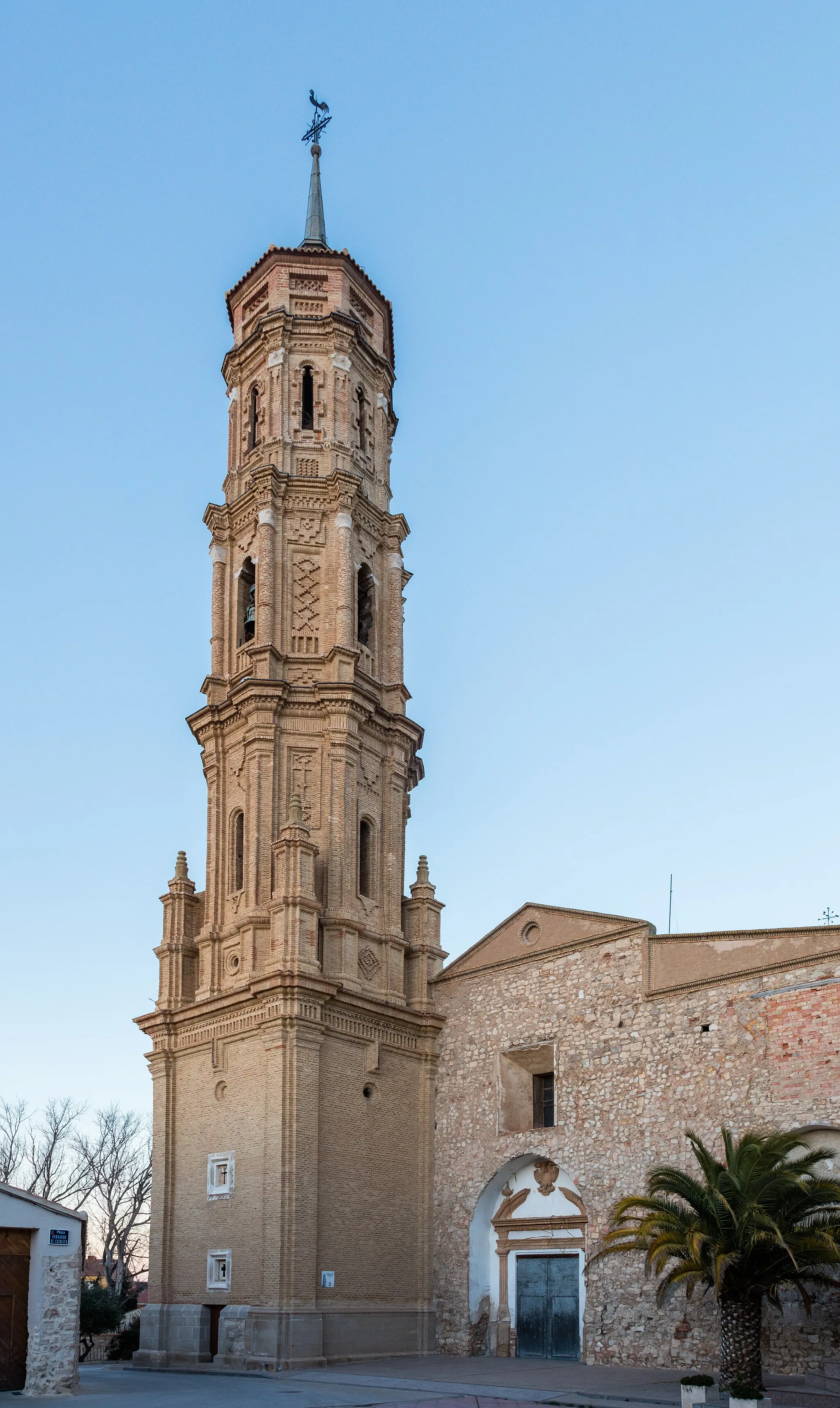 Photo showing: Church of St. Mary Magdalene, Lécera, Saragossa, Spain