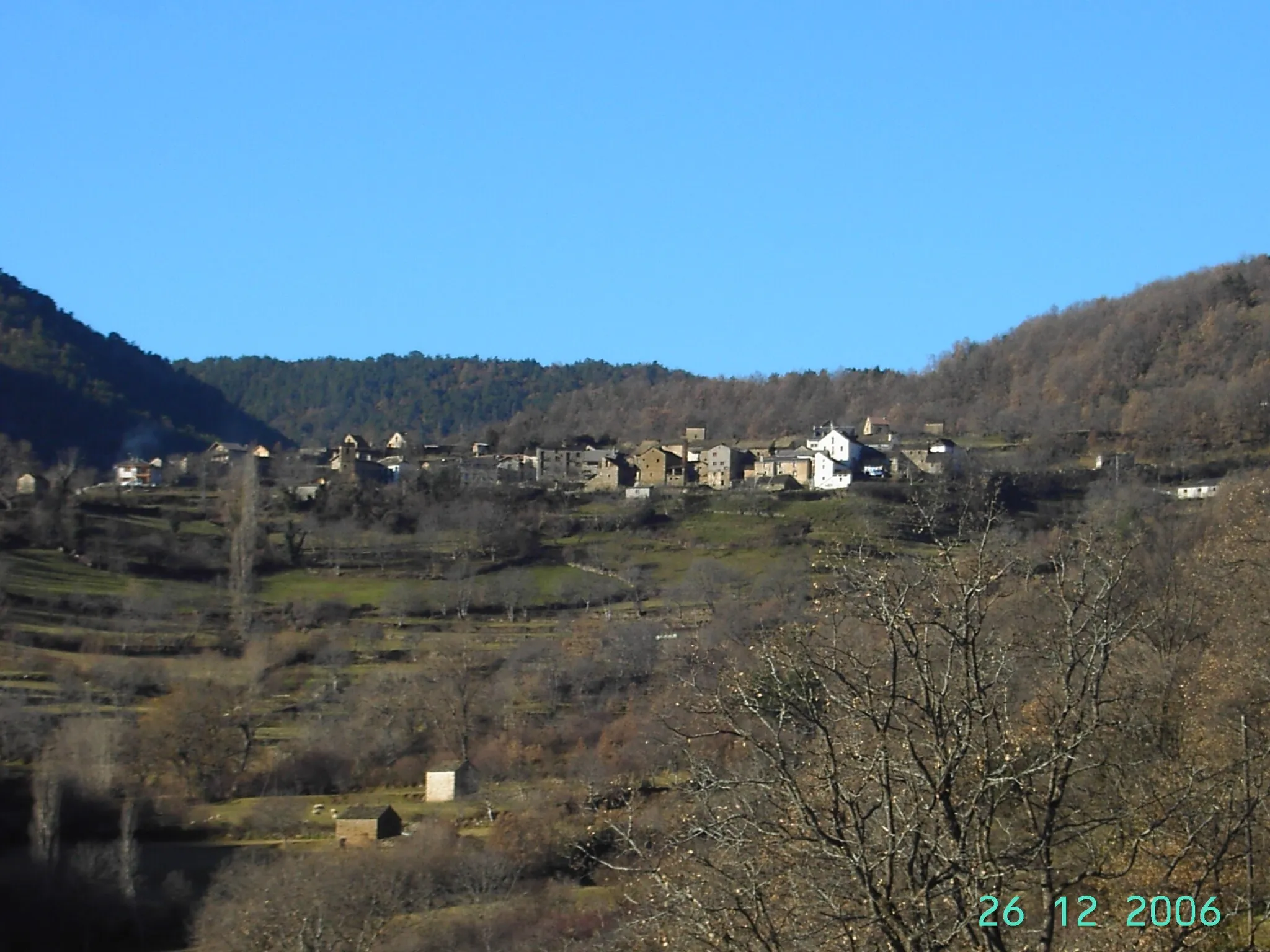 Photo showing: Vista general de Fragén, en el municipio altoaragonés de Torla.