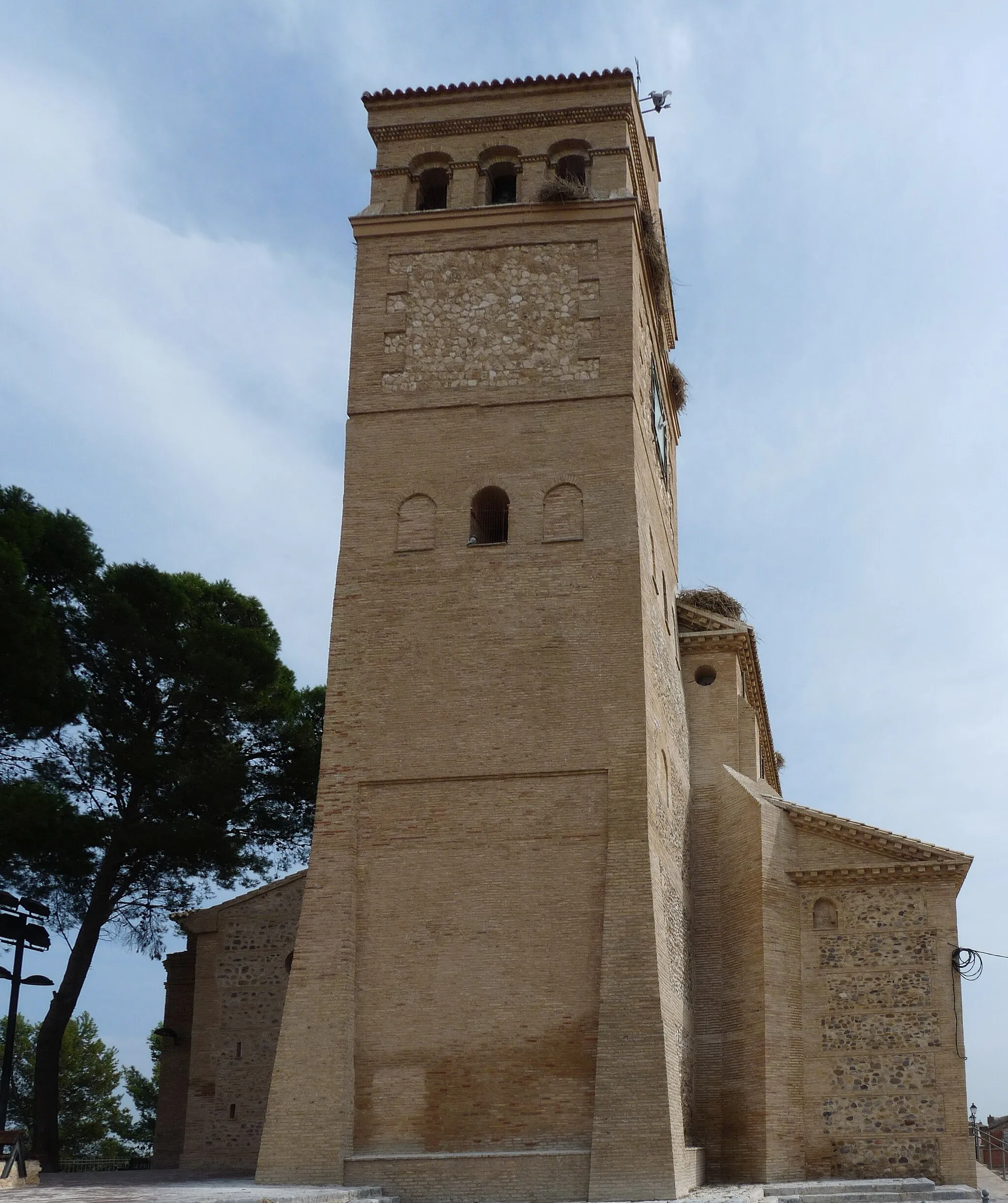 Photo showing: Gallur - Iglesia de San Pedro (s. XVIII) - Torre (s. XX)