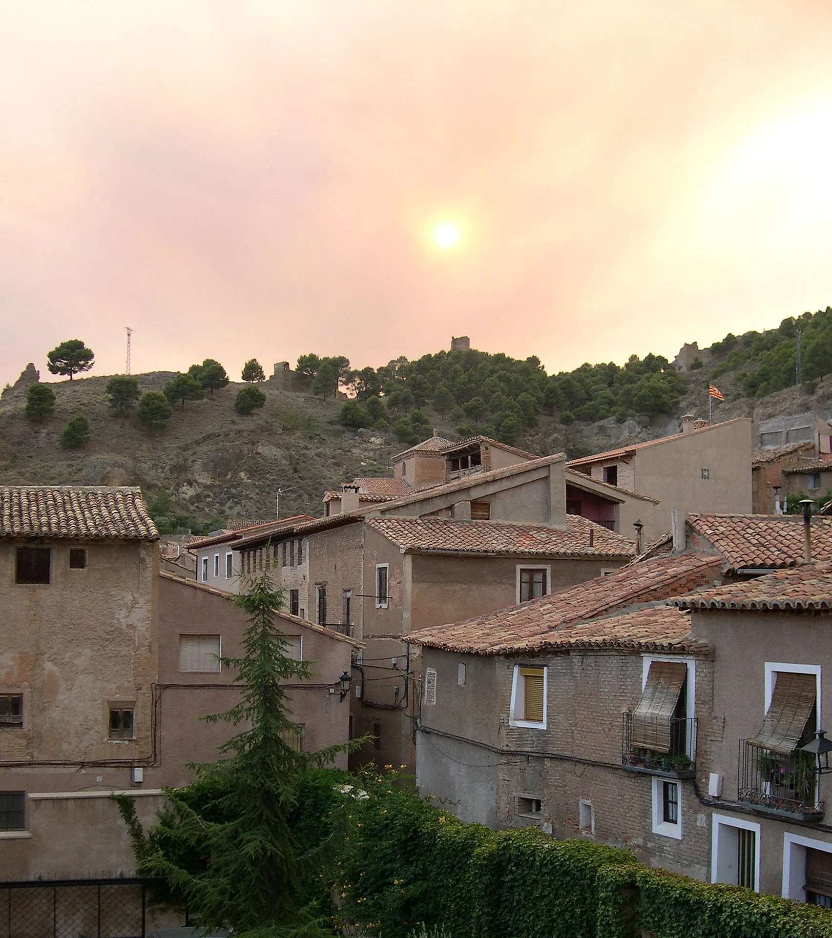 Photo showing: Puesta de sol en Daroca (Zaragoza).