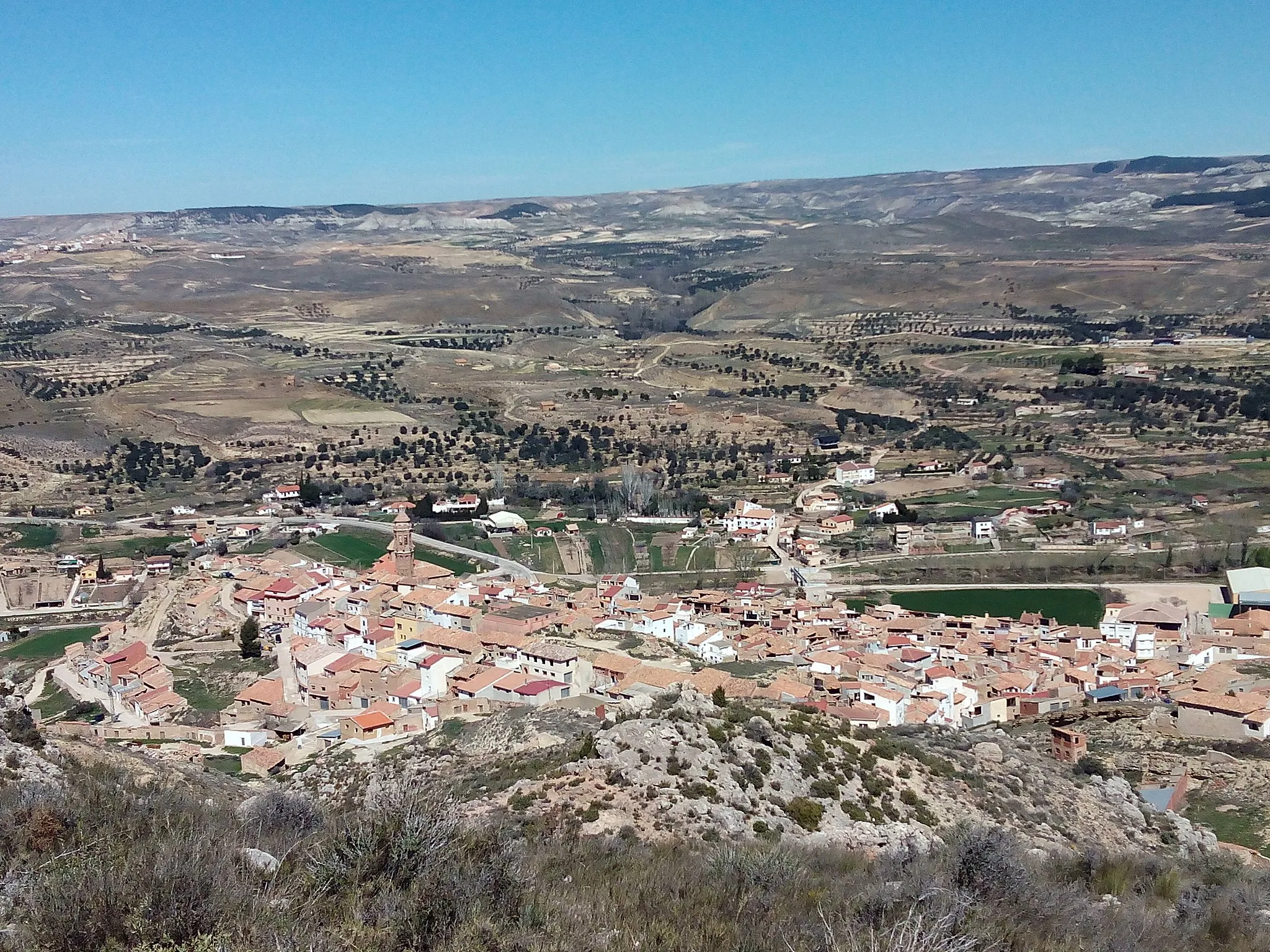 Photo showing: Panorámica de Oliete, Teruel