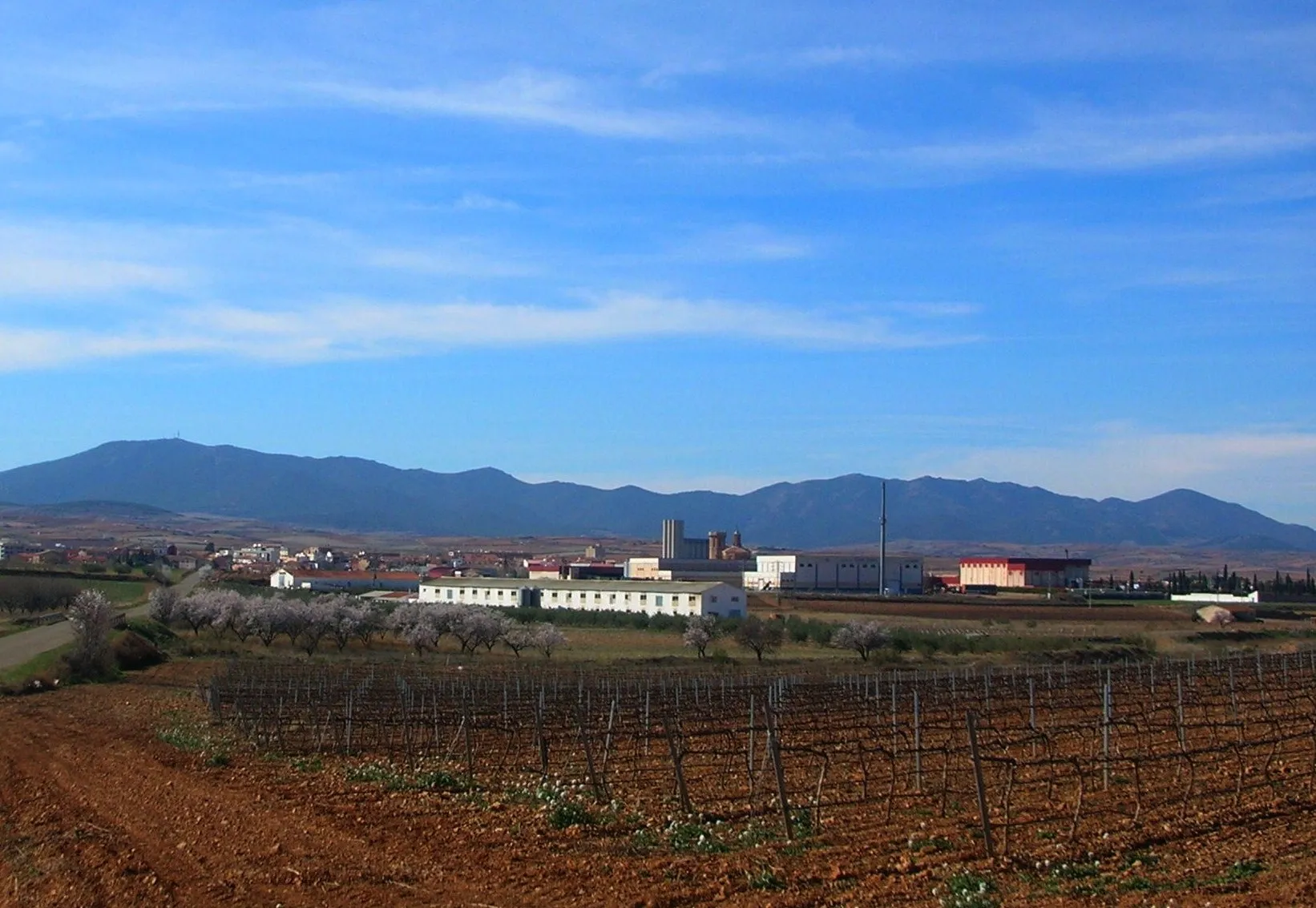 Photo showing: Sierra de Algairén behind Carinena town