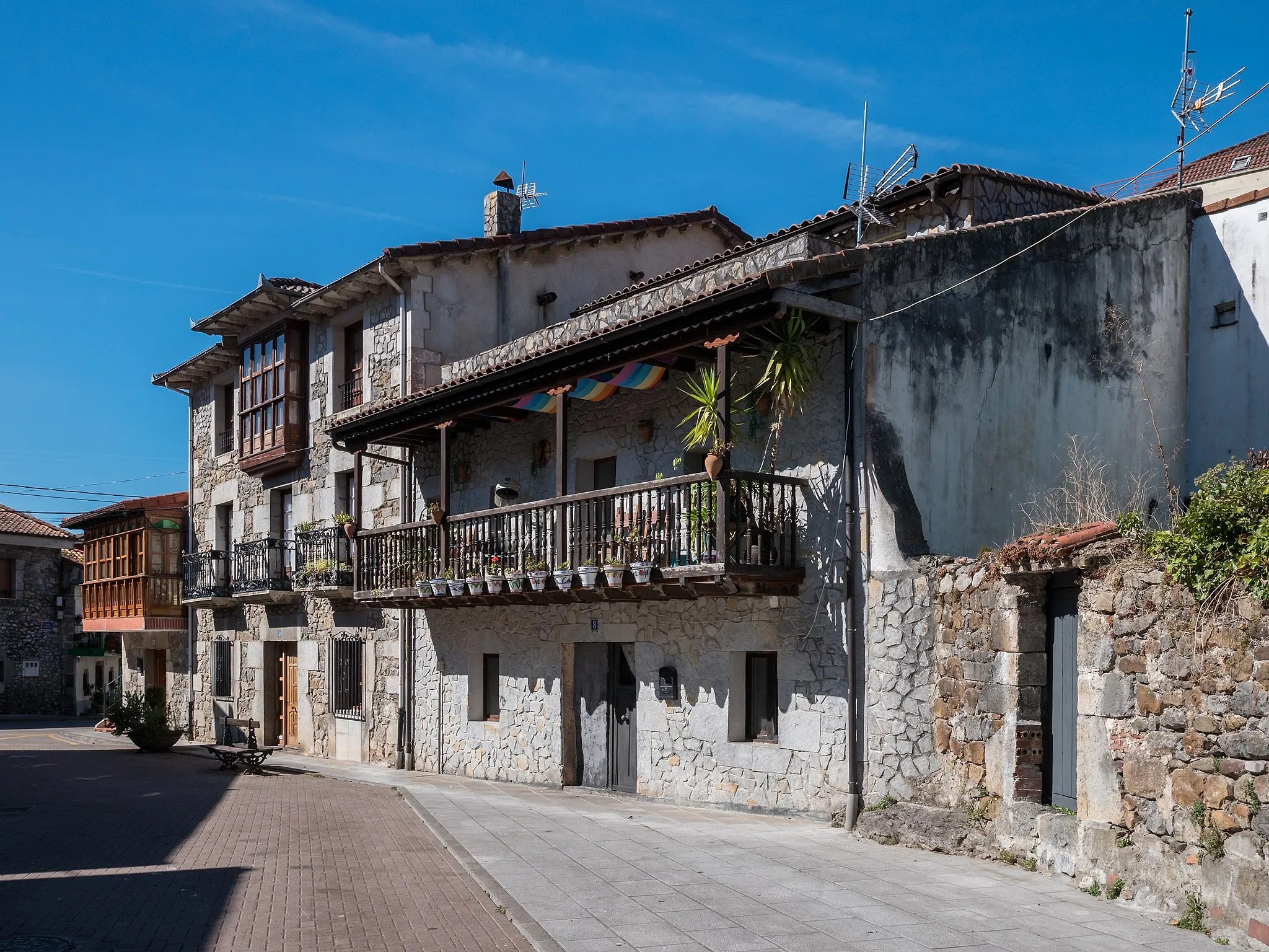 Photo showing: Village houses in Ramales de la Victoria. Cantabria, Spain