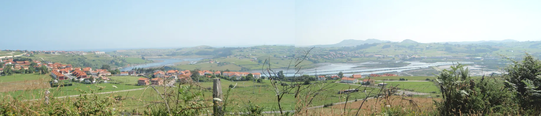 Photo showing: Tramo medio de la ría de San Martín de la Arena o Ría de Suances, en Cantabria, España.