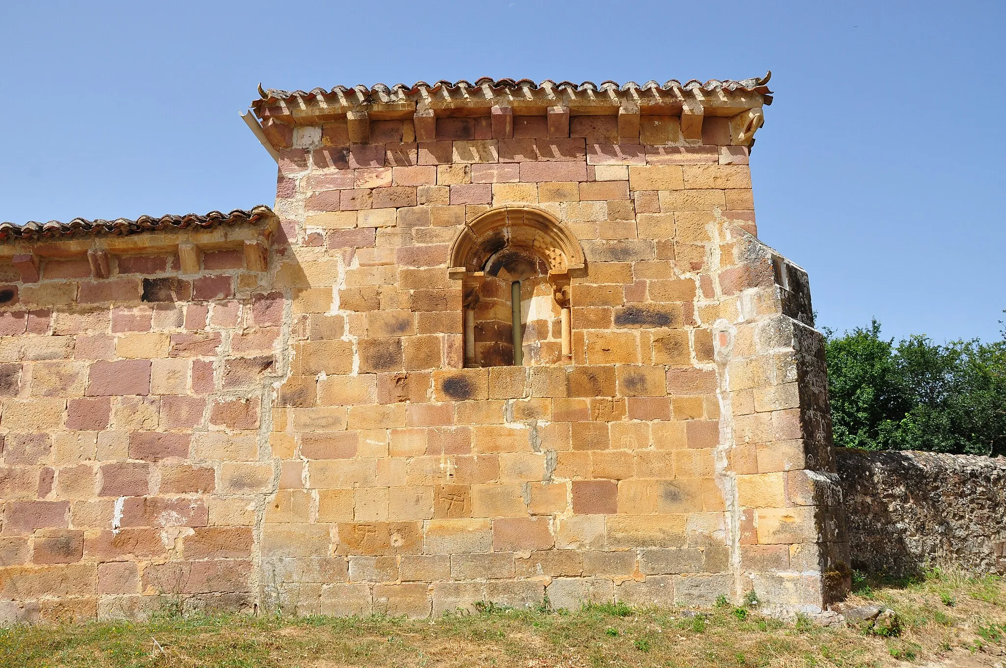 Photo showing: Head of the Church of San Pedro, Verbios, Palencia, Spain