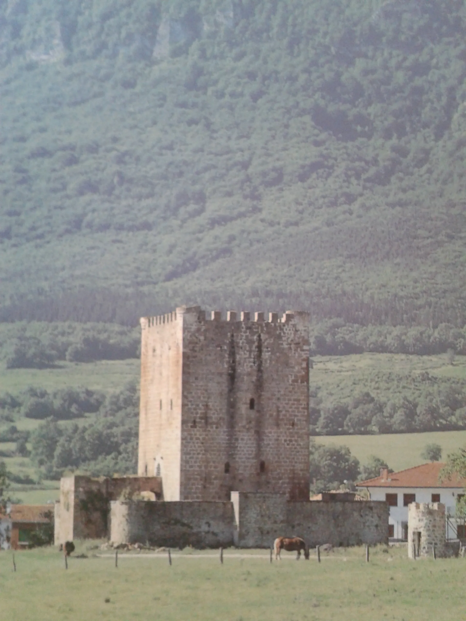 Photo showing: Tower in Lezana de Mena, Castile and Leon, Spain.