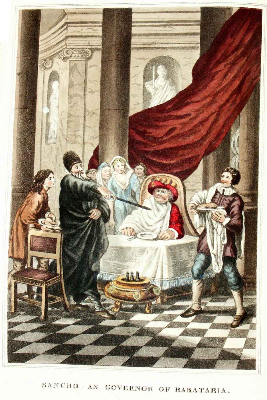 Photo showing: The feast of Sancho and the diet of Dr. Pedro