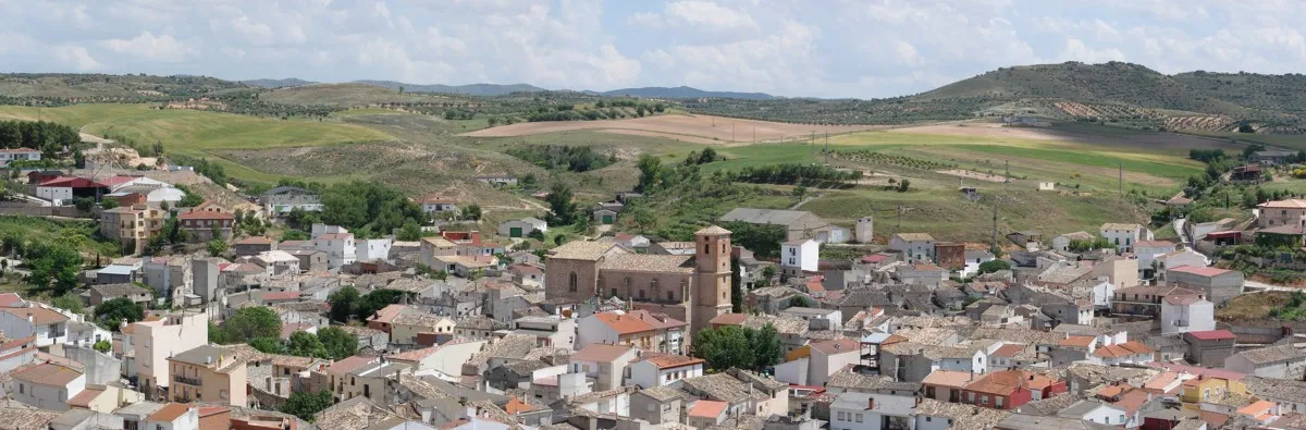 Photo showing: Vista panorámica de Illana (Guadalajara) desde el cerro Chichagatos