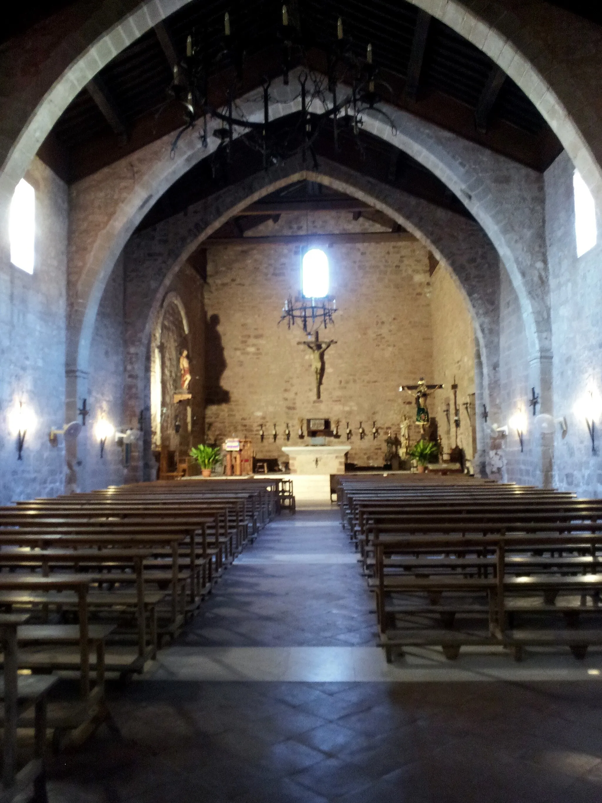 Photo showing: Interior de la iglesia de San Sebastián.