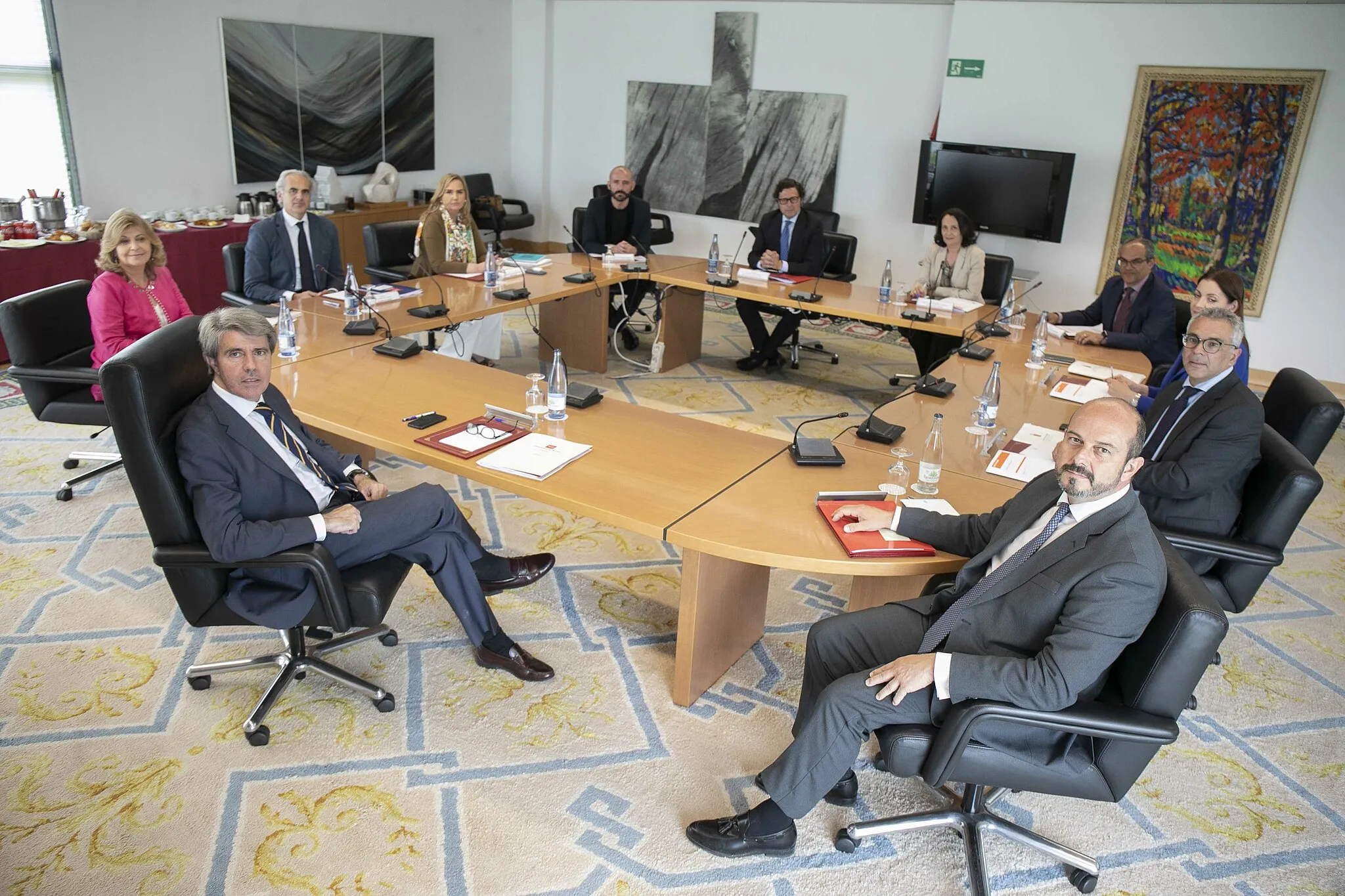 Photo showing: Réunion extraordinaire du Conseil de gouvernement présidé par Ángel Garrido.