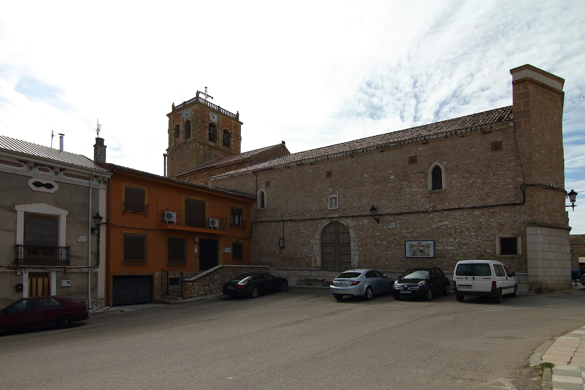 Photo showing: Valverde de Júcar, Iglesia de Santa María Magdalena, fachada norte