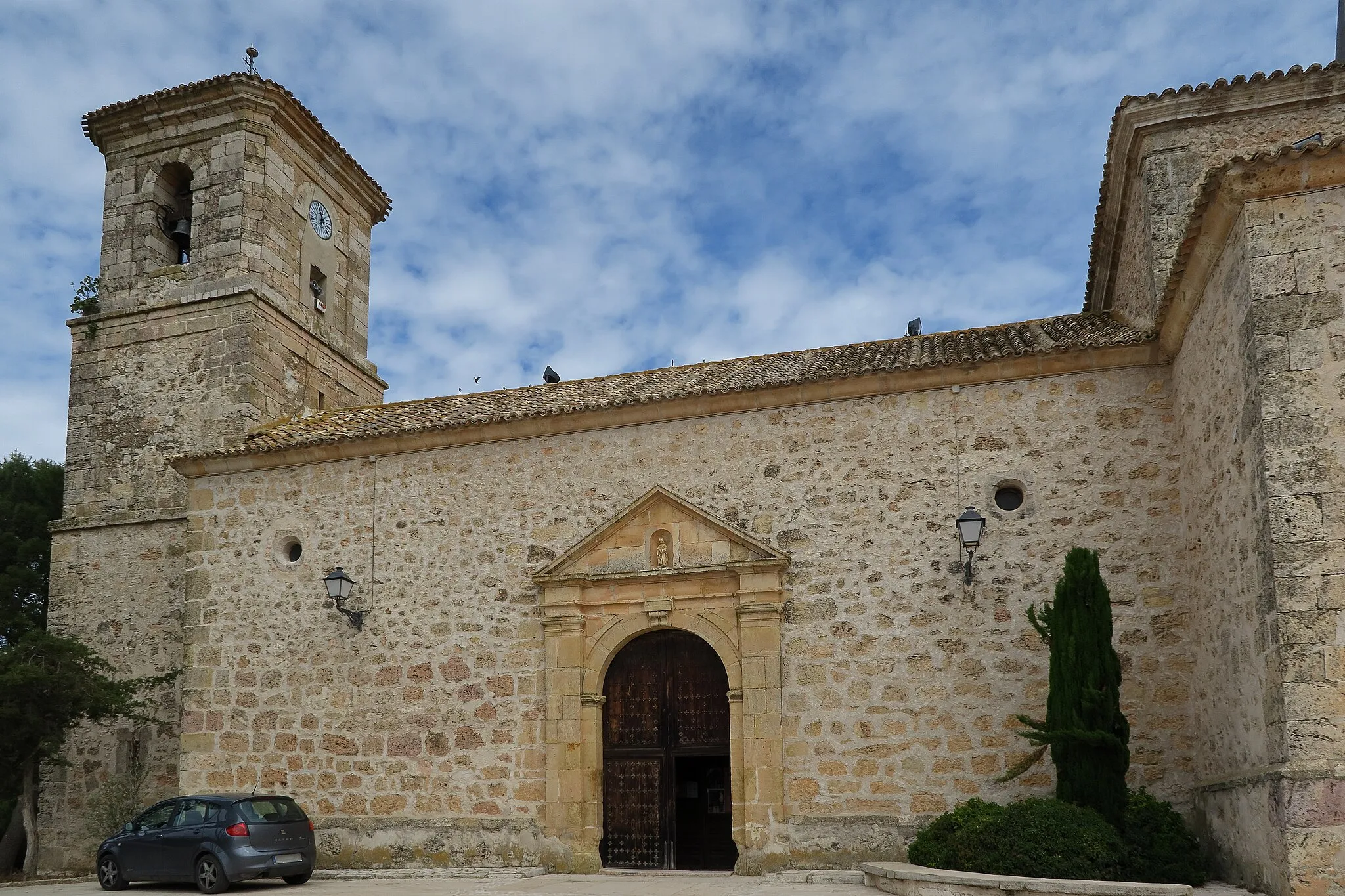 Photo showing: Villarrubio, Iglesia parroquial, fachada principal