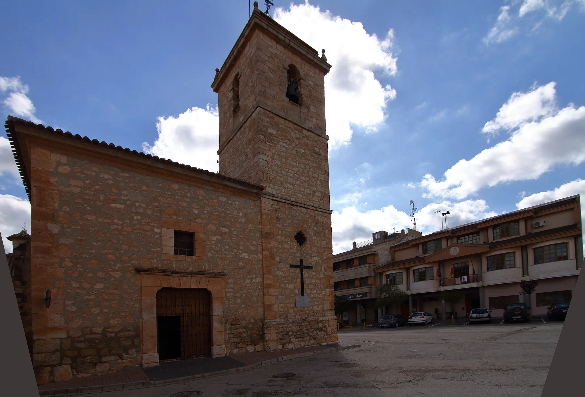 Photo showing: Casas de Juan Nuñez, Iglesia y Ayuntamiento