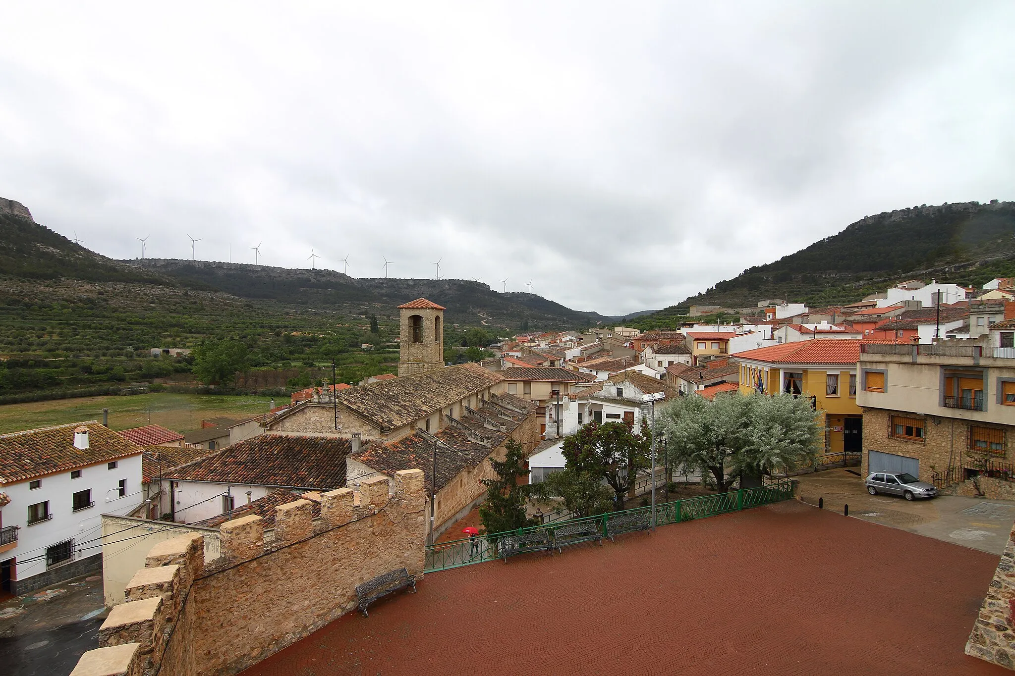Photo showing: Carcelén, desde el Castillo del Conde de Casal