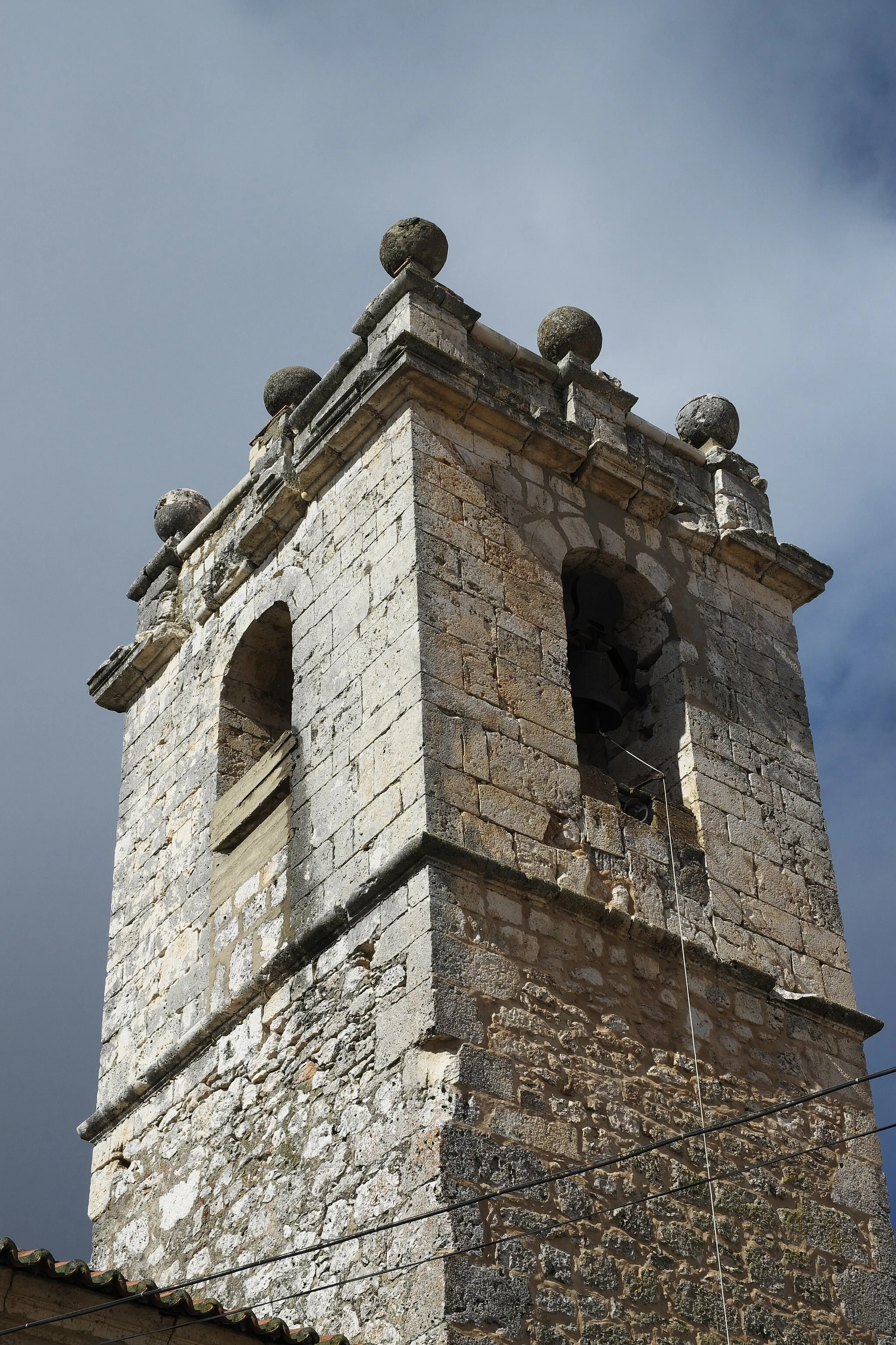 Photo showing: Kirchturm in Miralrío in der Provinz Guadalajara (Kastilien-La Mancha/Spanien)