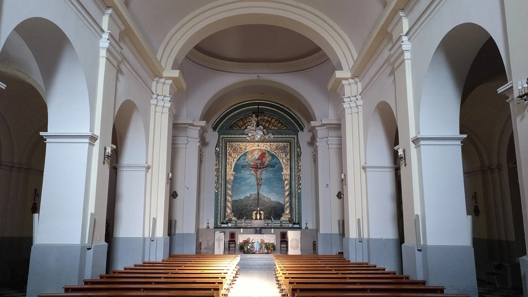 Photo showing: Interior de la iglesia del Triunfo de la Santa Cruz en Santa Cruz del Retamar