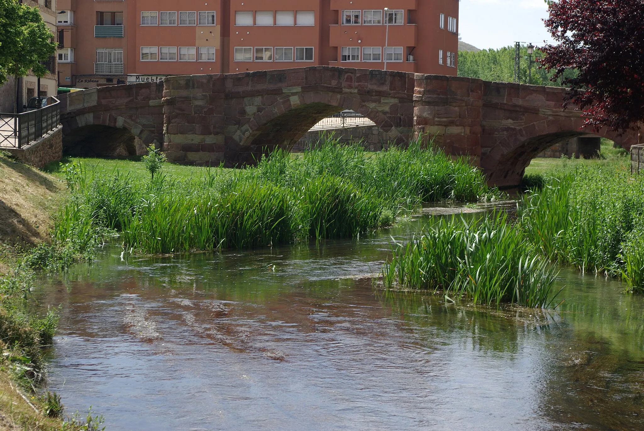 Photo showing: Río Gallo y puente Viejo, románico, s.XII, Molina de Aragón