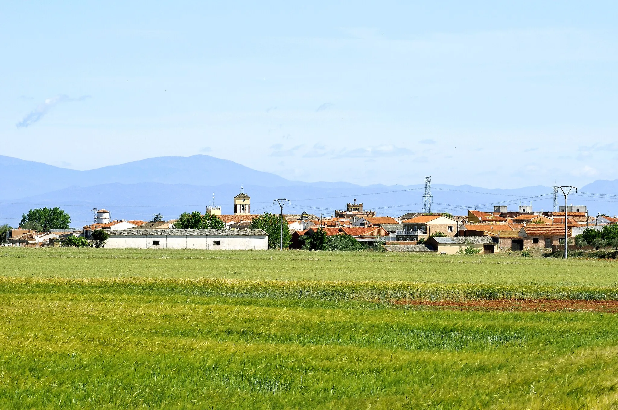 Photo showing: The village and its surroundings. San Bartolomé de las Abiertas, Toledo, Castile-La Mancha, Spain