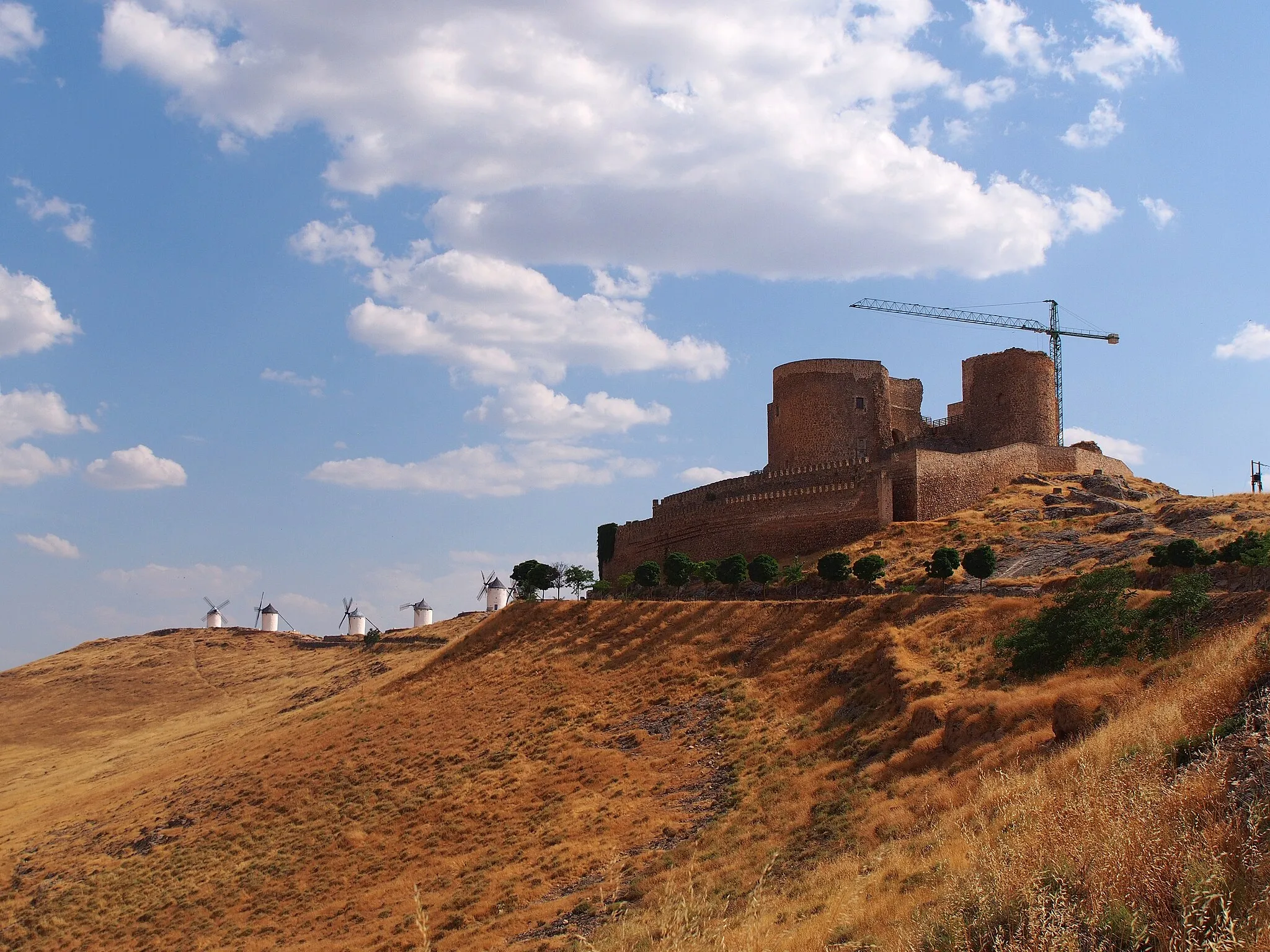 Photo showing: Consuegra Castle and Windmills - 2013.07