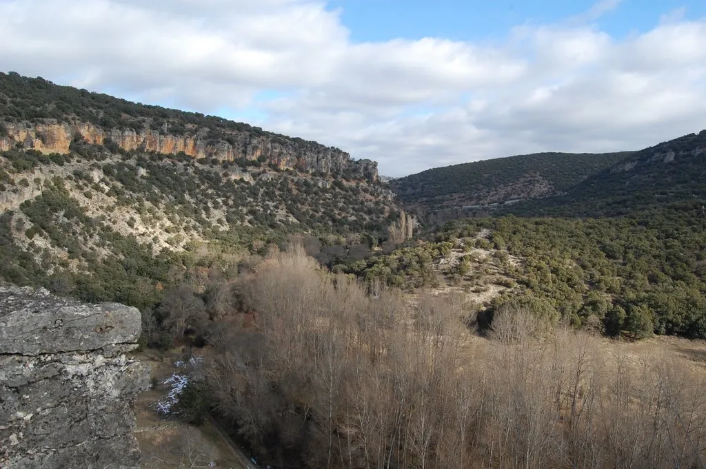 Photo showing: View of Barranco del Río Dulce (River Dulce Canyon) Guadalajara, Spain.