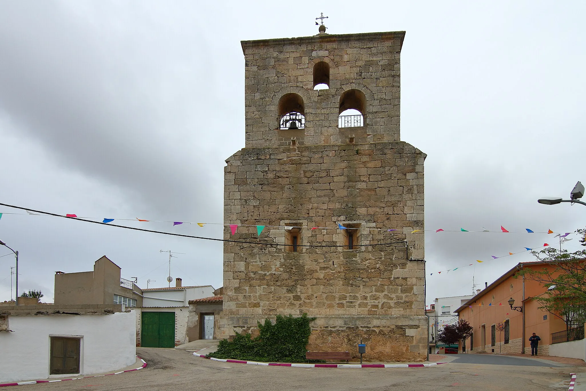Photo showing: Graja de Iniesta, Iglesia parroquial, espadaña