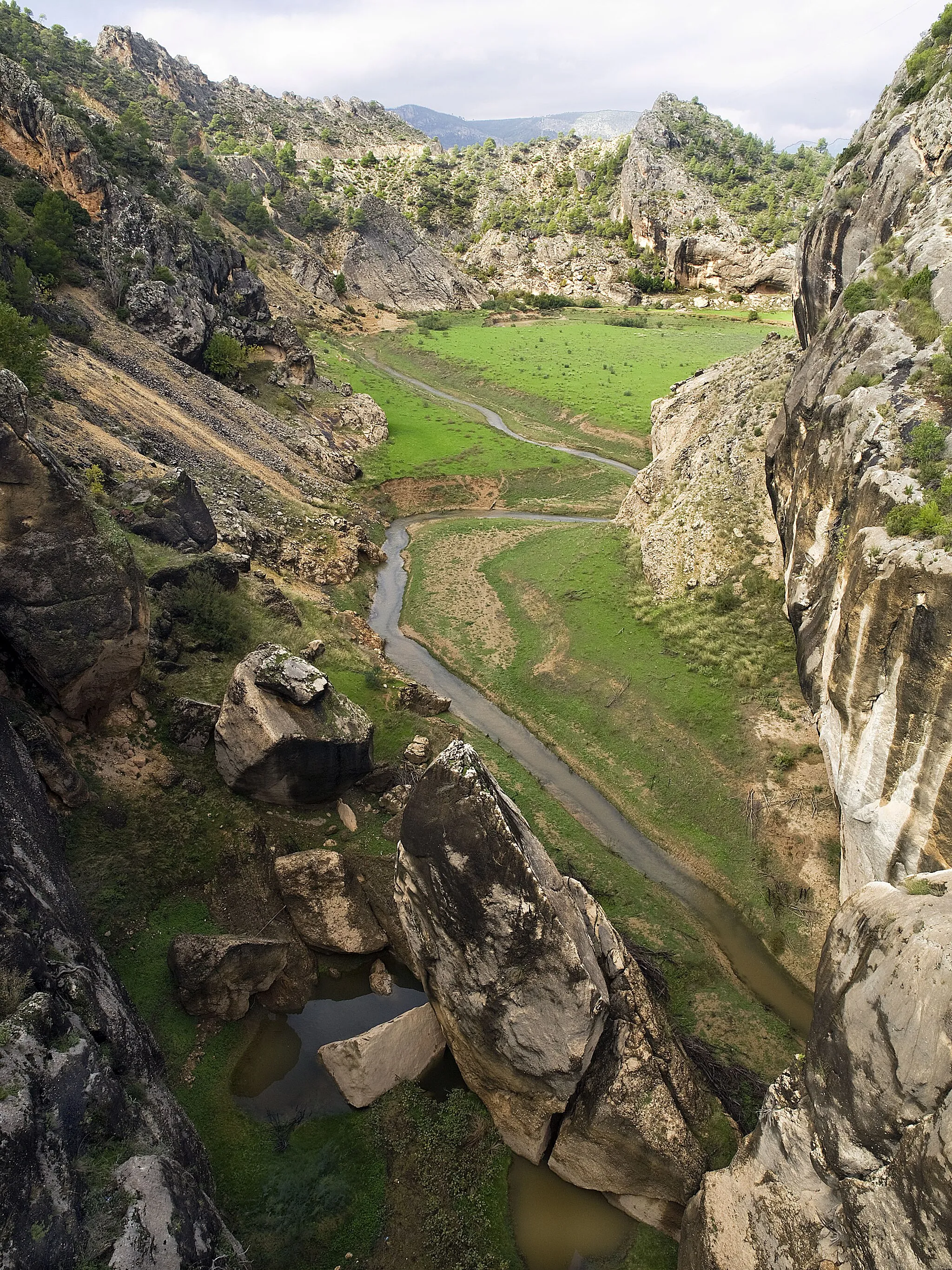 Photo showing: El río Tus se une al Segura en el embalse de la Fuensanta