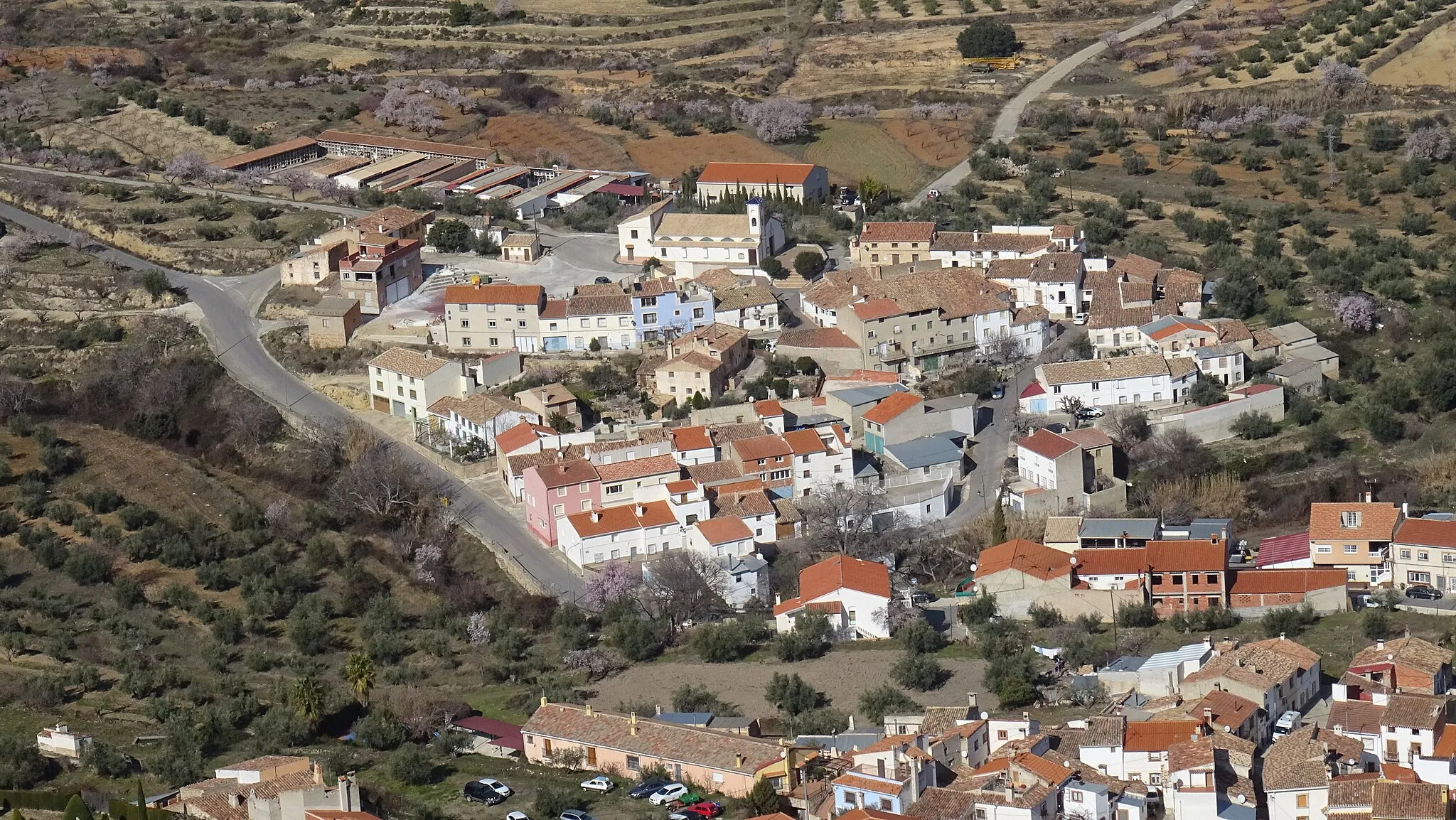 Photo showing: El Villar, el cortijo de la iglesia de Santa Bárbara