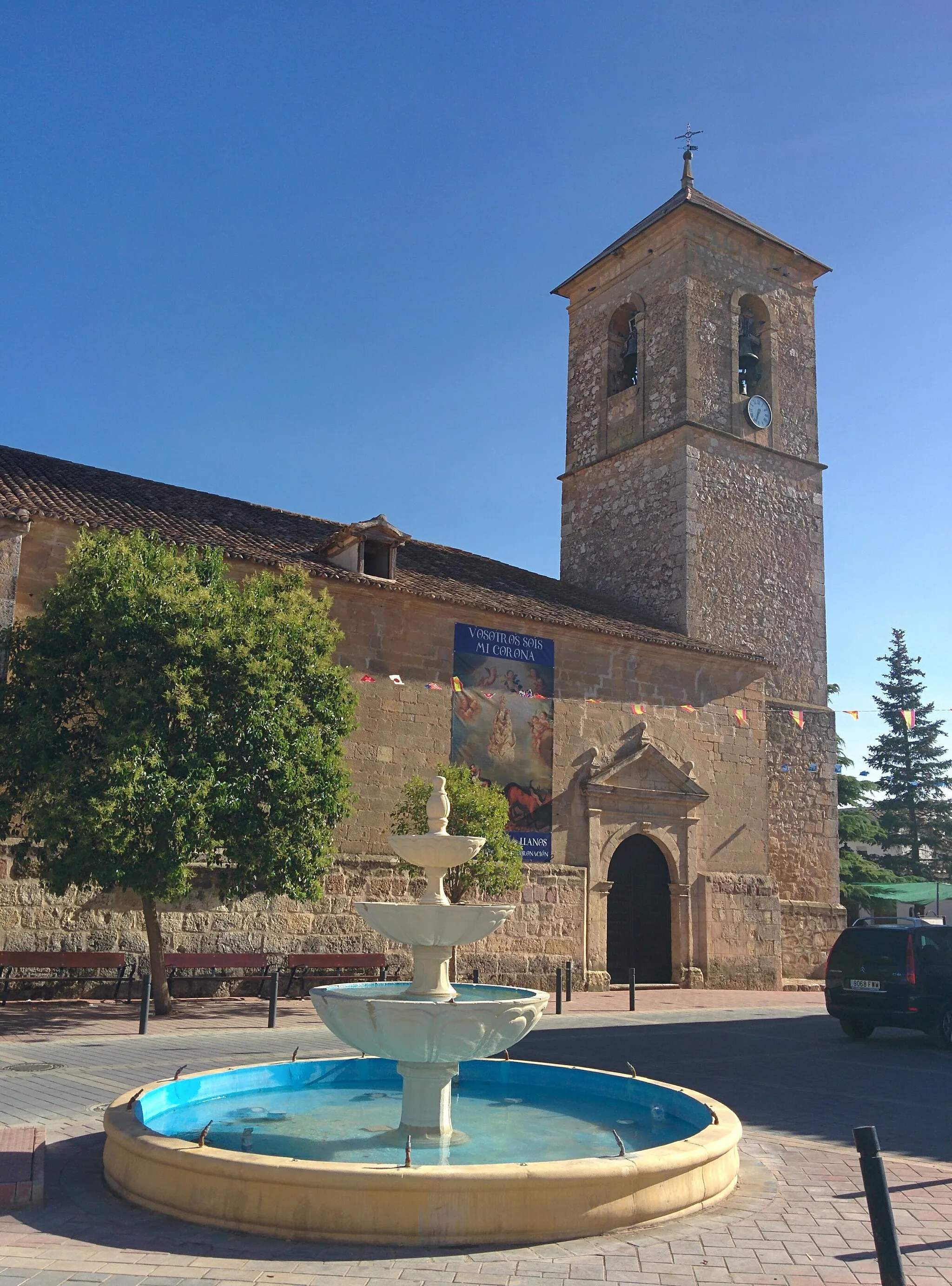 Photo showing: Iglesia de Nuestra Señora de la Asunción, en Santa María de los Llanos (Cuenca, España).