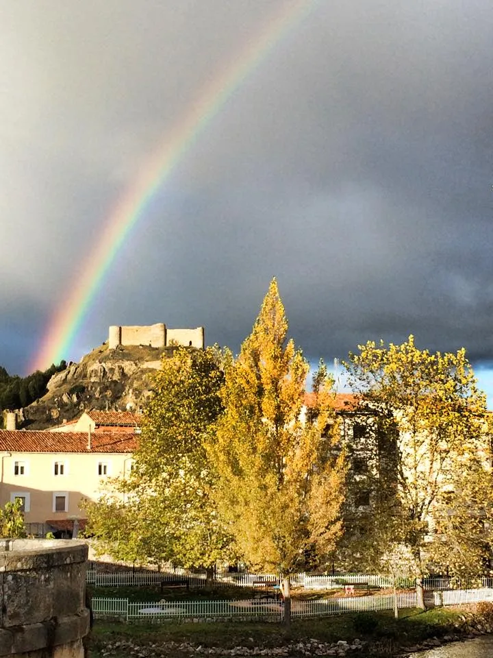 Photo showing: Vista parcial del Castillo de Aguilar de Campoo - po Andrea Gama