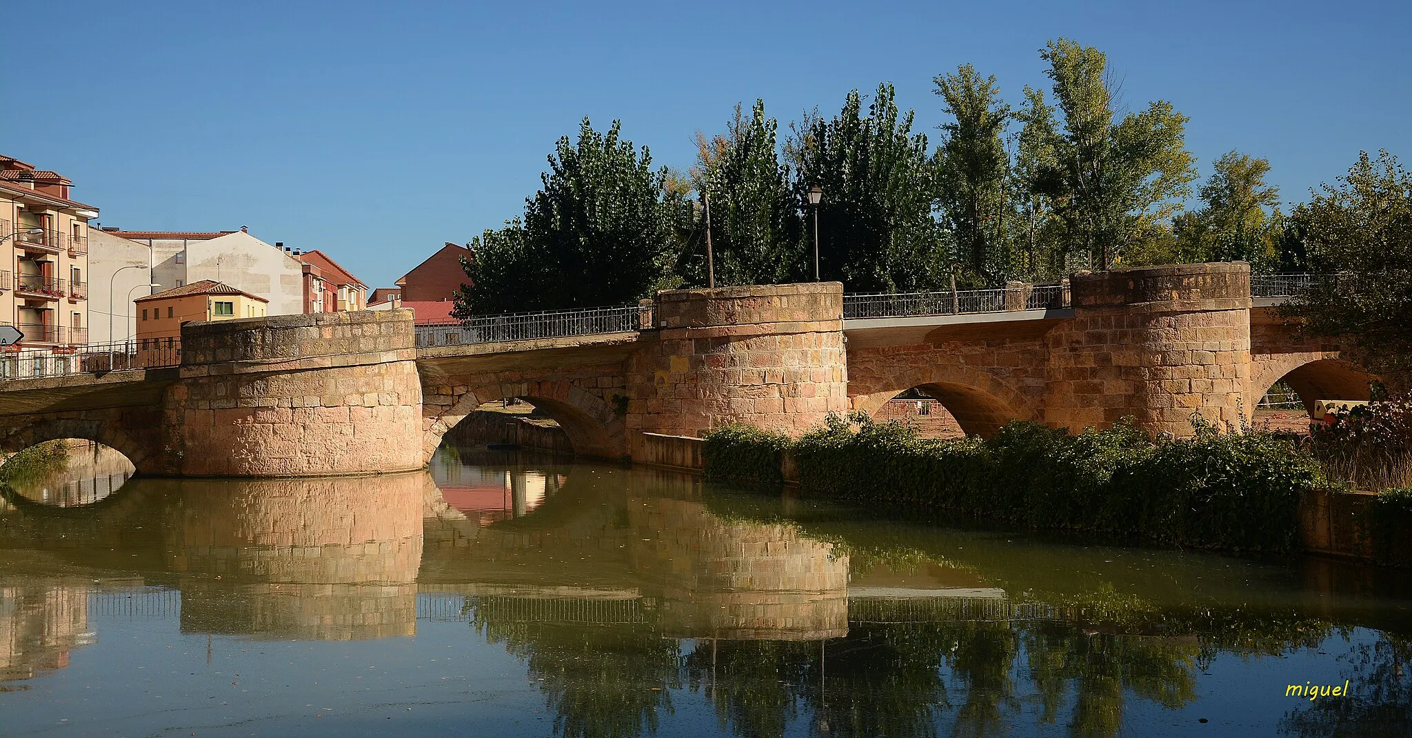 Photo showing: Puente de origen medieval sobre el río Duero.