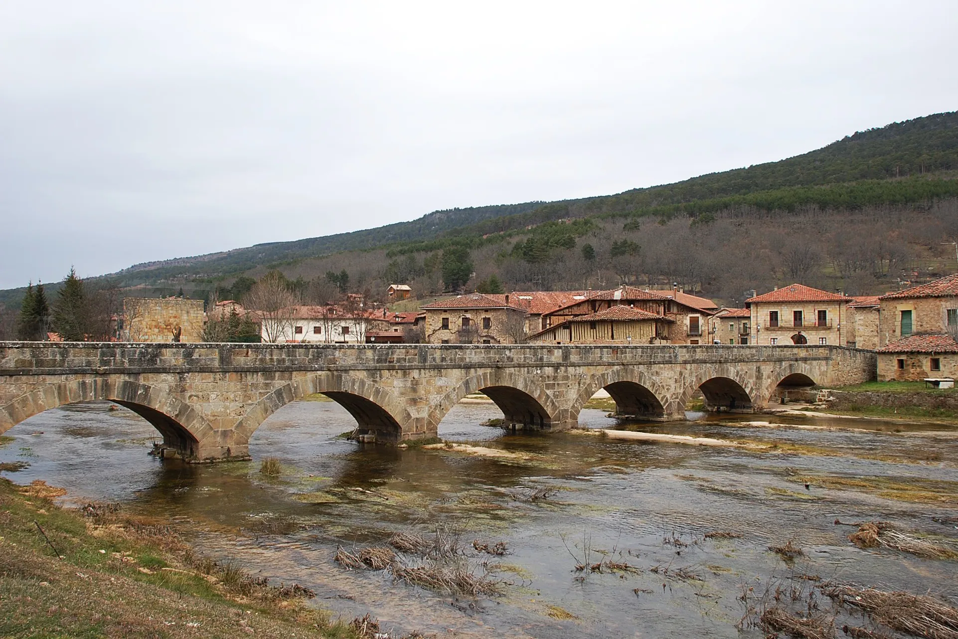 Photo showing: El río Duero a su paso por Salduero (Soria, Castilla y León).