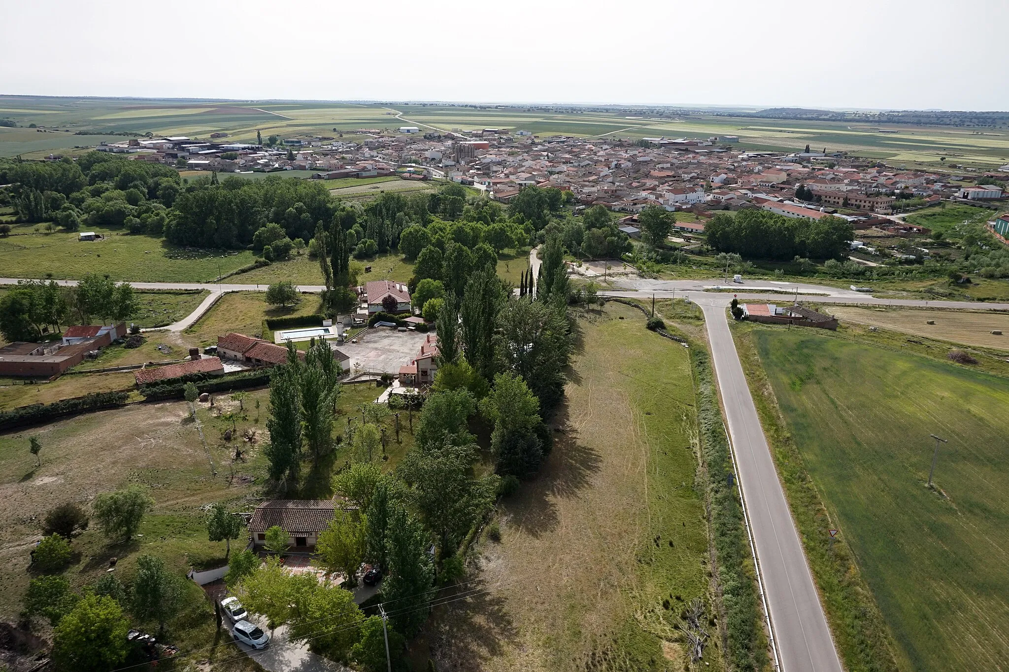 Photo showing: Aerial view of Alaraz (Salamanca, Spain). Photo taken by Smart Drone with a drone.