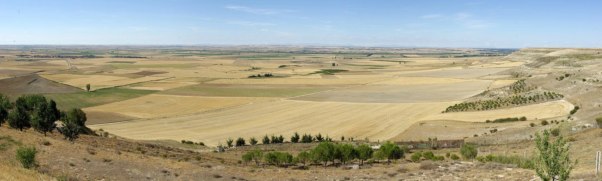 Photo showing: Landscape from "Mirador de Campos" viewpoint, Autilla del Pino (Palencia, Spain)