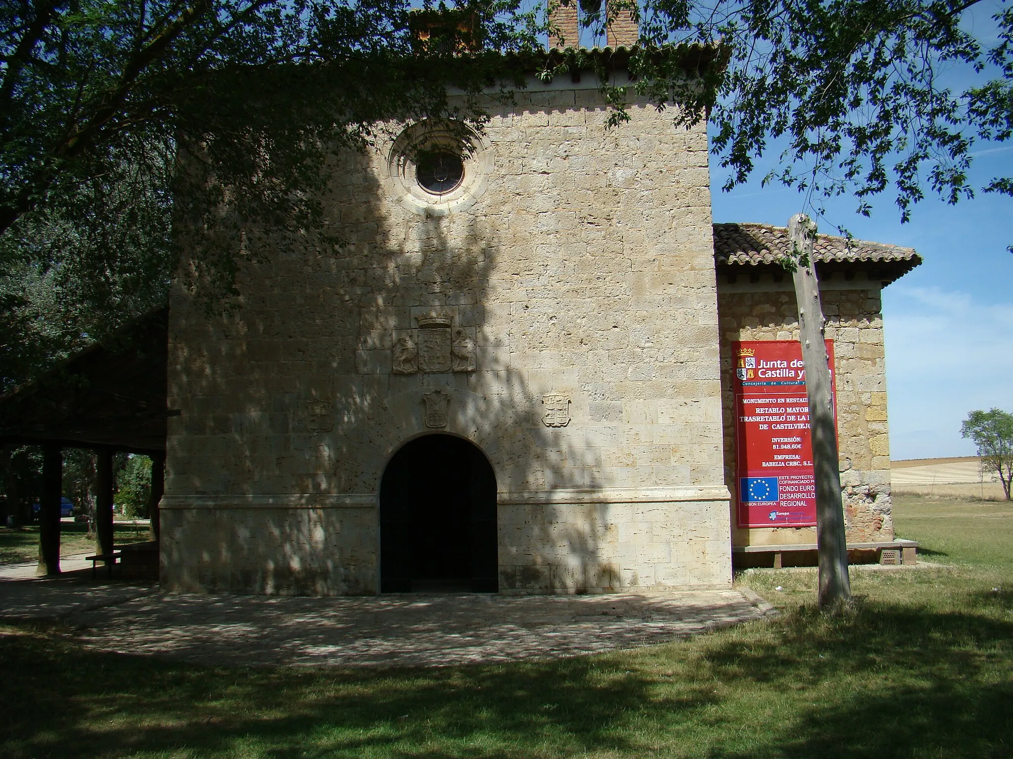 Photo showing: Hermitage of Castilviejo (Medina de Rioseco in Valladolid, Spain). Main facade.