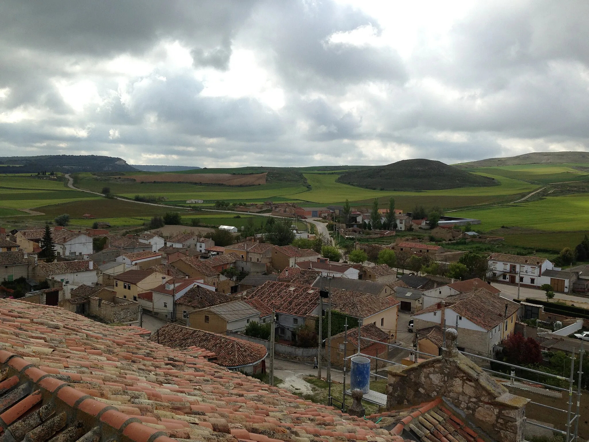 Photo showing: Vista de Hontoria de Cerrato (Palencia) desde el campanario de su iglesia