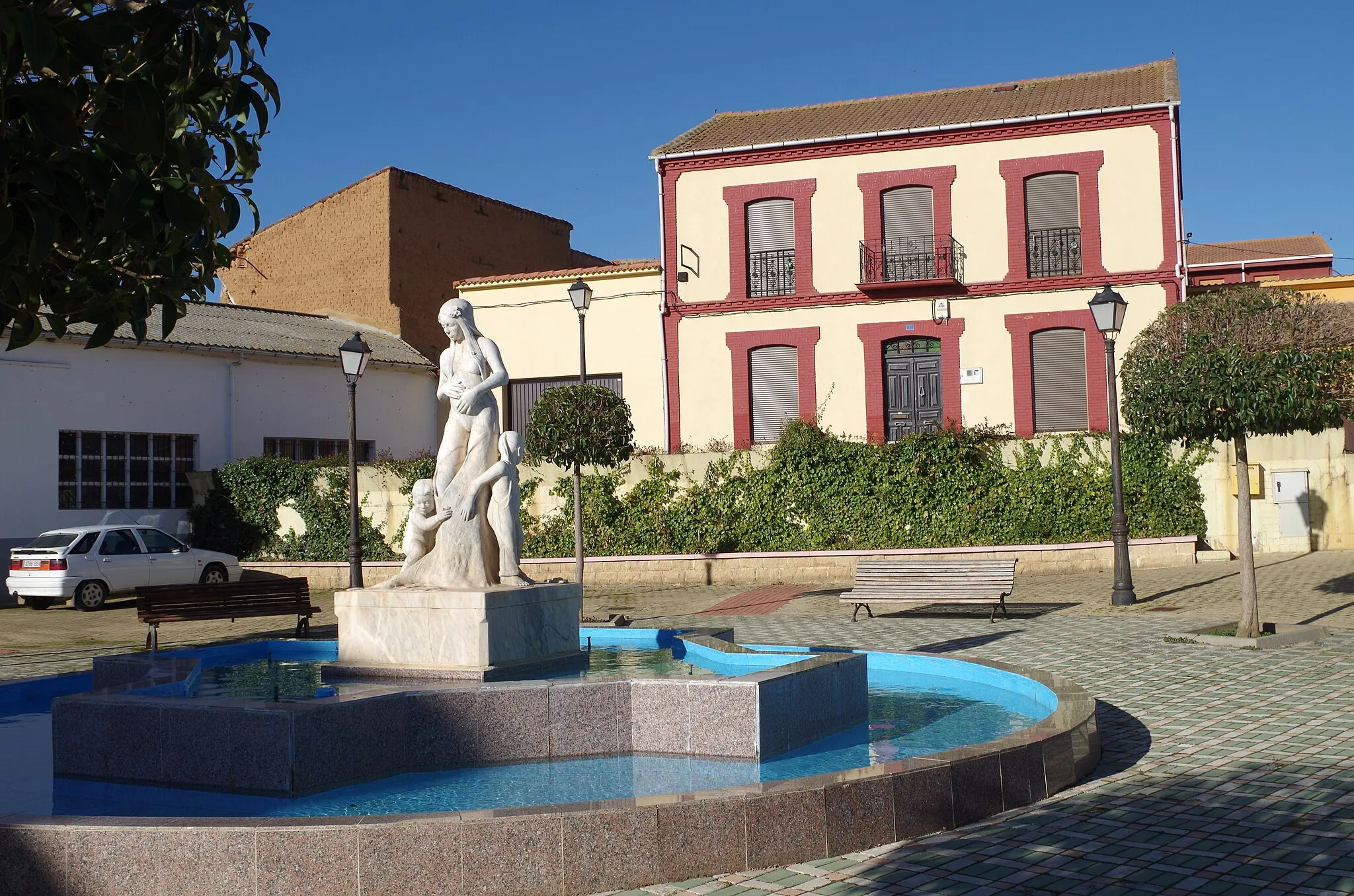 Photo showing: Square of Algadefe (León, Spain).