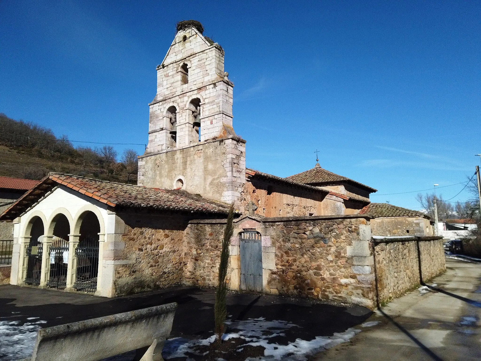 Photo showing: Iglesia de San Tirso, del siglo XVIII. Matueca de Torío, Garrafe de Torío, León