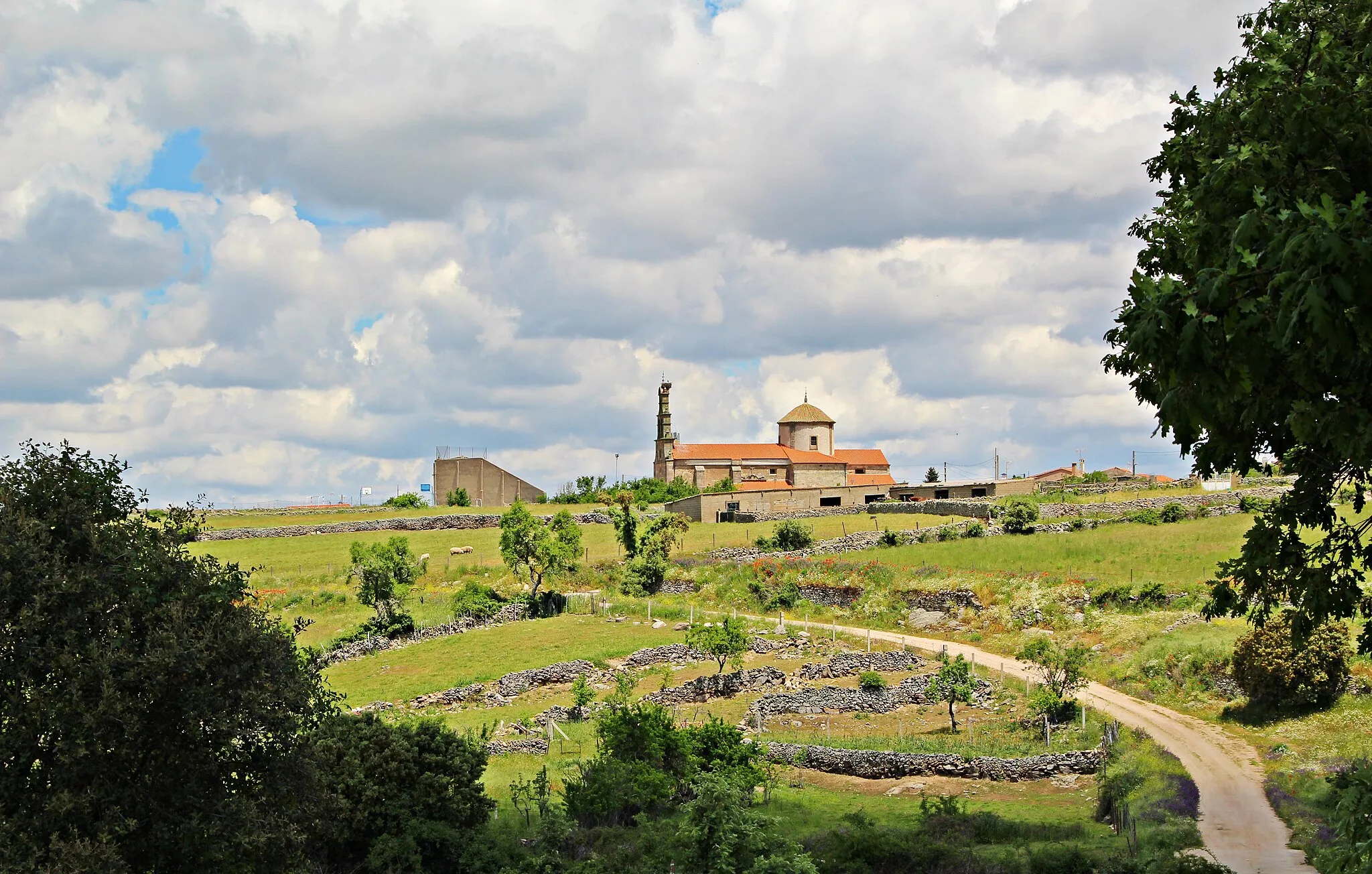 Photo showing: Panorámica de Santa María de Sando, provincia de Salamanca