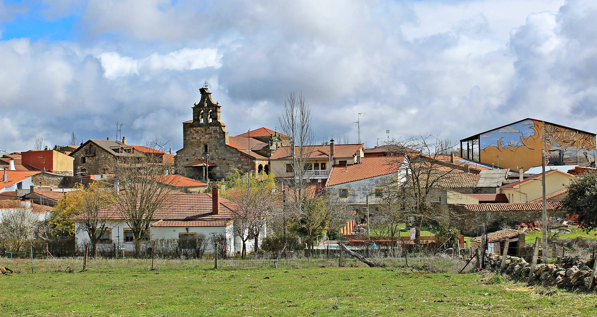 Photo showing: Vista panorámica de Palacios del Arzobispo, provincia de Salamanca