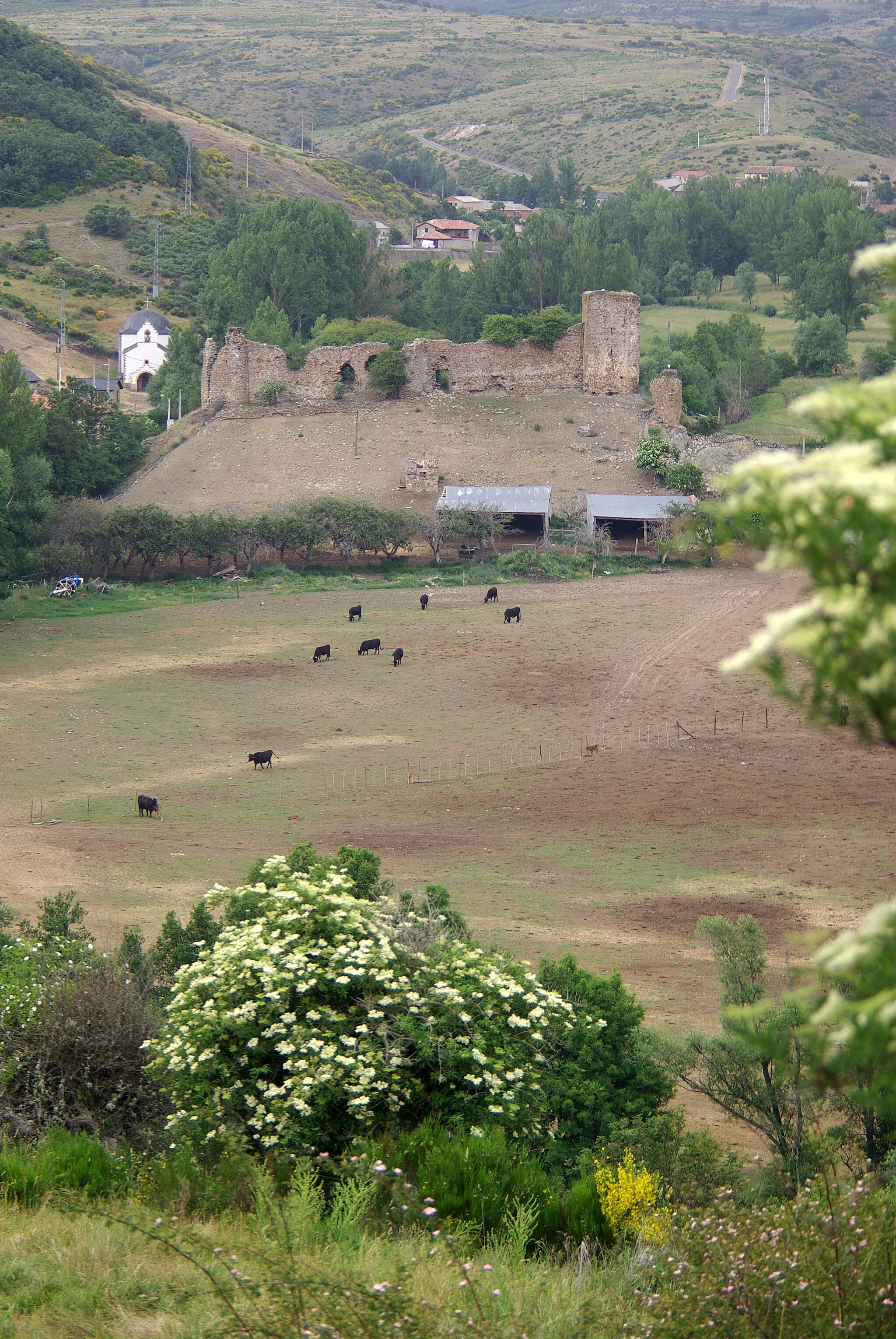 Photo showing: Castle of Benal or Beñal, XIV th Century. El Castillo (Riello, León, Spain)