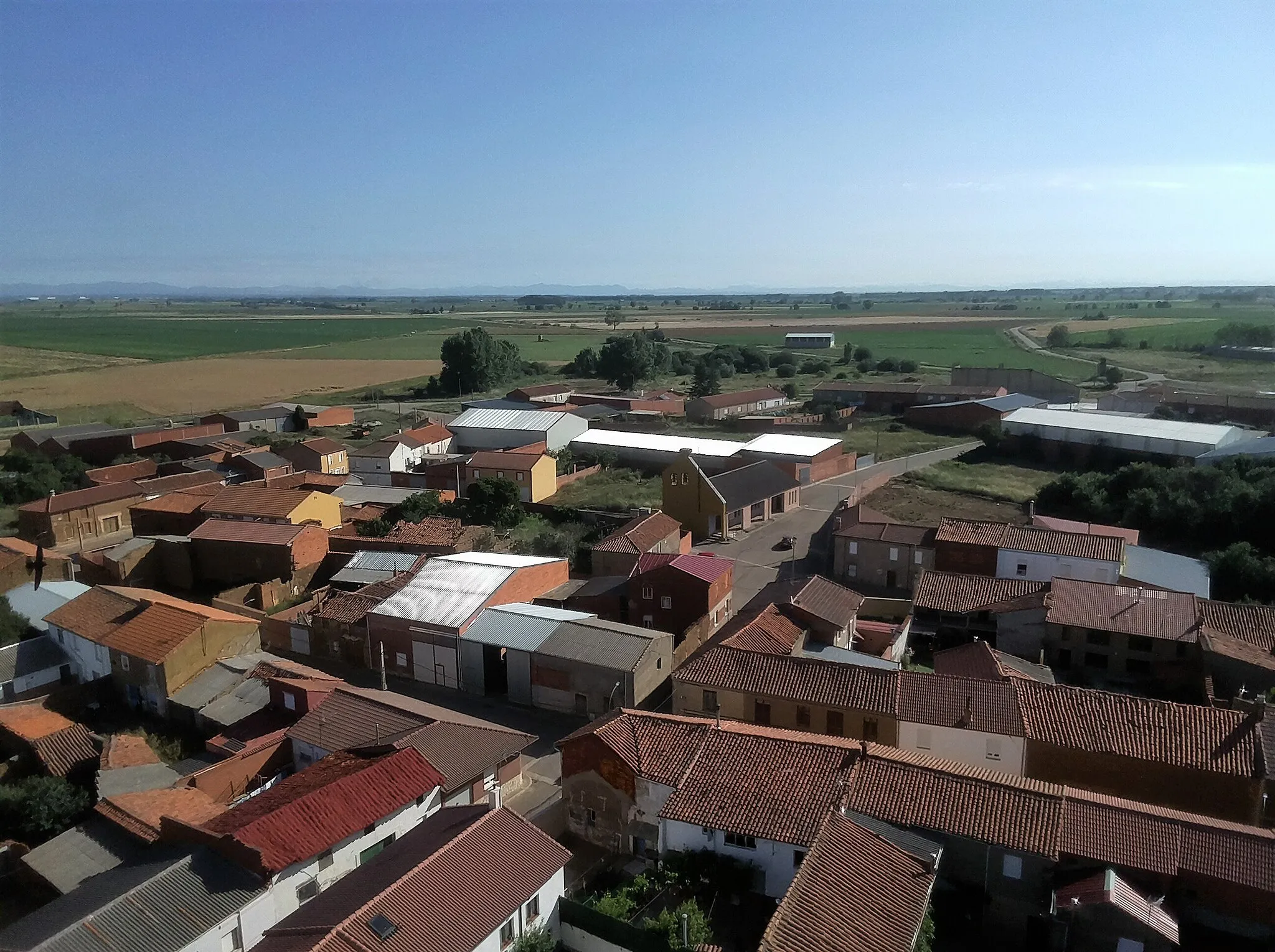 Photo showing: Fotografía panorámica de La Mata del Páramo