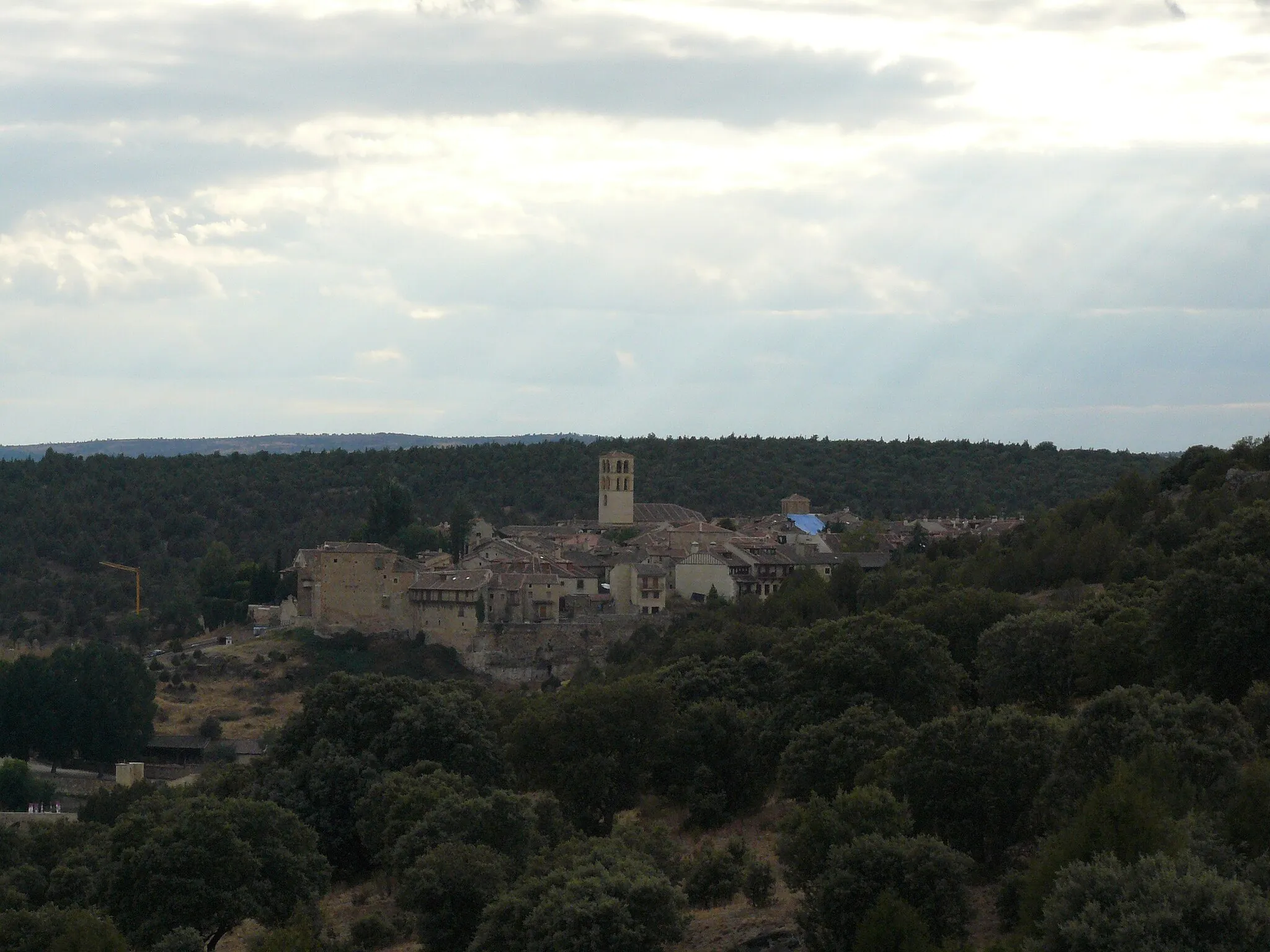 Photo showing: View of Pedraza at sun set, Segovia (Spain)