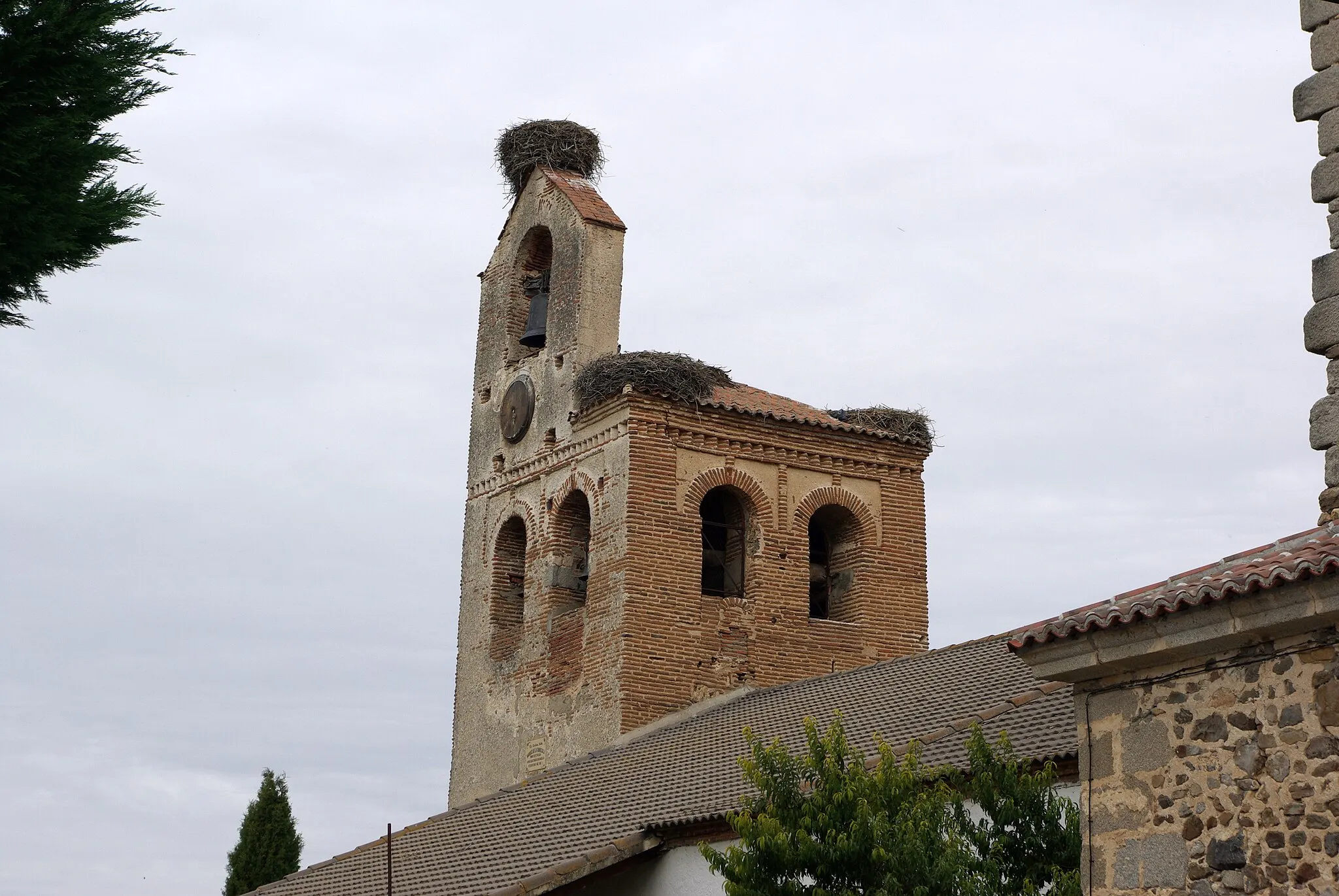 Photo showing: Bell tower in Maello. Ávila, Spain.