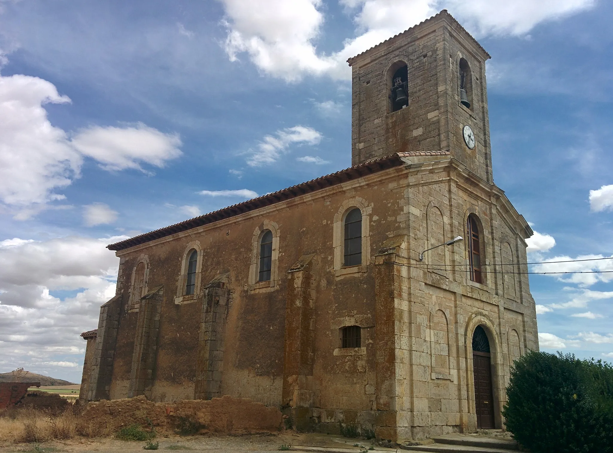 Photo showing: Iglesia de San Pablo Apóstol, en Palacios de Riopisuerga (Burgos, España).
