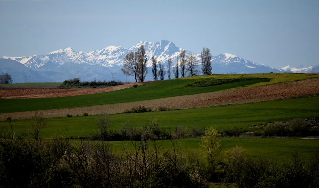 Photo showing: Montes de Cervera de Pisuerga vistos desde el término de Guadilla de Villamar.