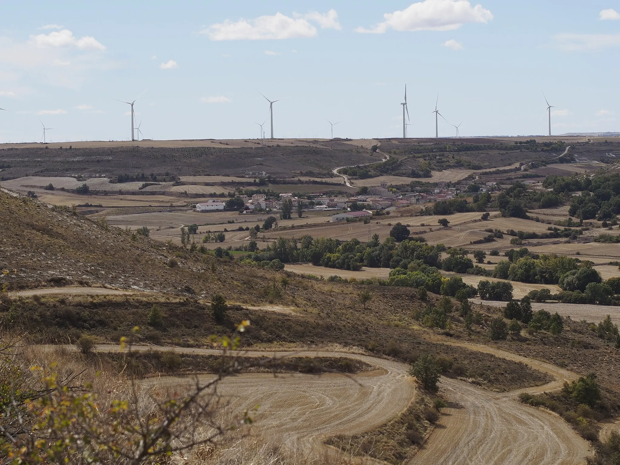 Photo showing: Lodoso (Burgos), visto desde el paraje de Las Amoladeras, al noreste.