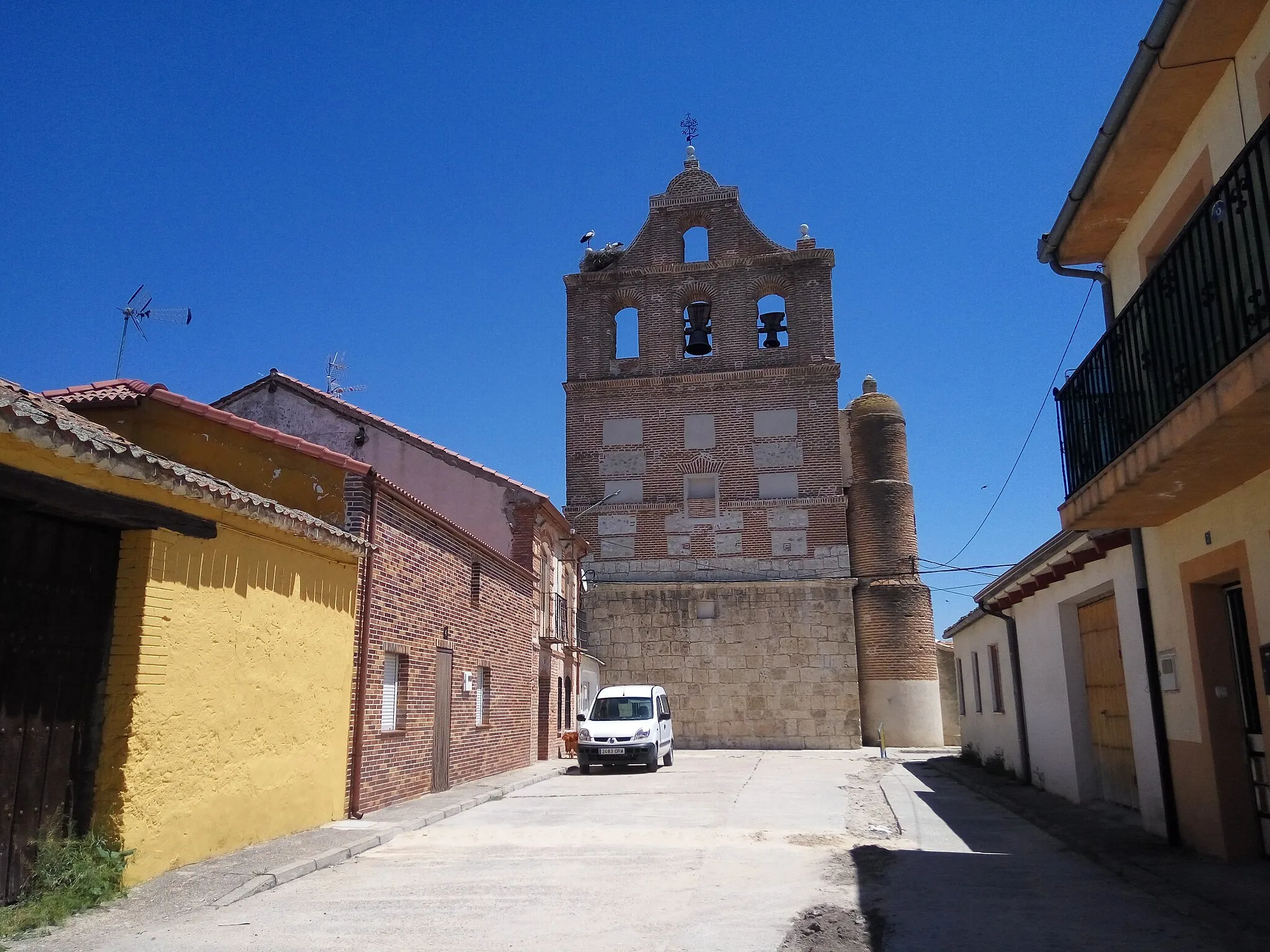 Photo showing: Campanario de la iglesia de Narros de Cuellar