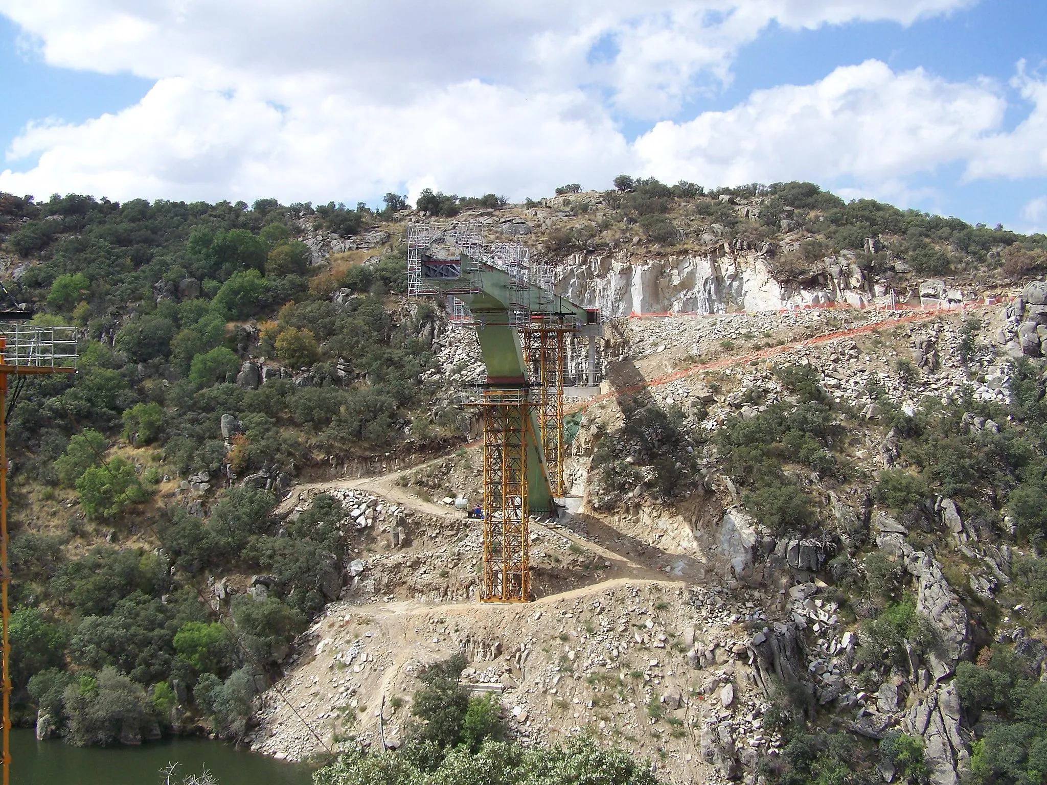 Photo showing: pont, construction, travaux de génie civil, pont métallique, segovia, espagne