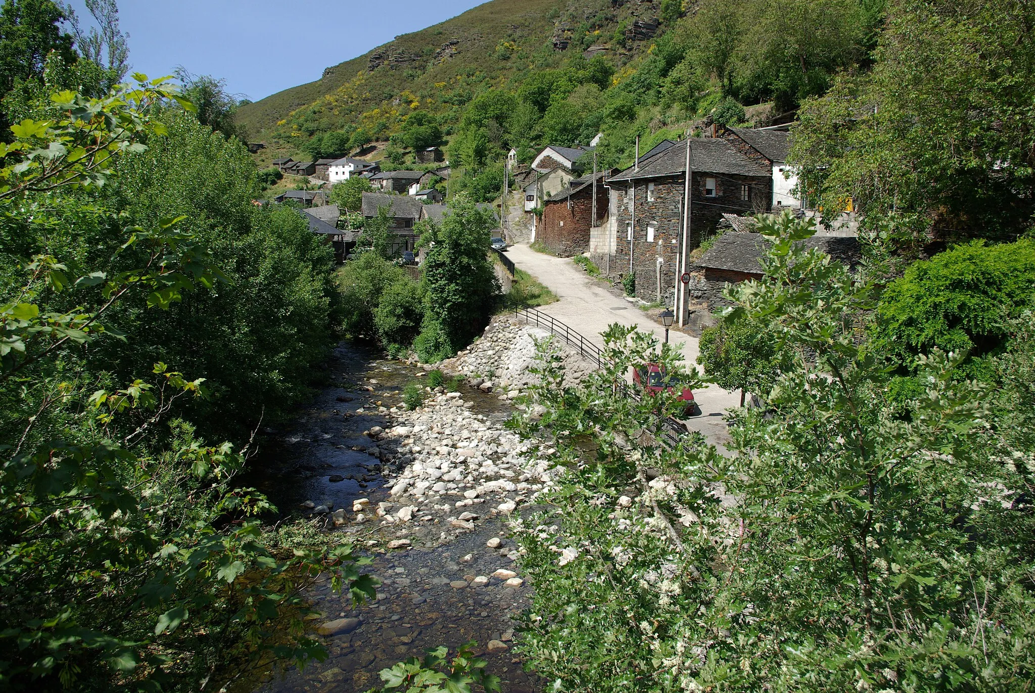 Photo showing: River Burbia in Aira da Pedra (Villafranca del Bierzo, León, Spain)